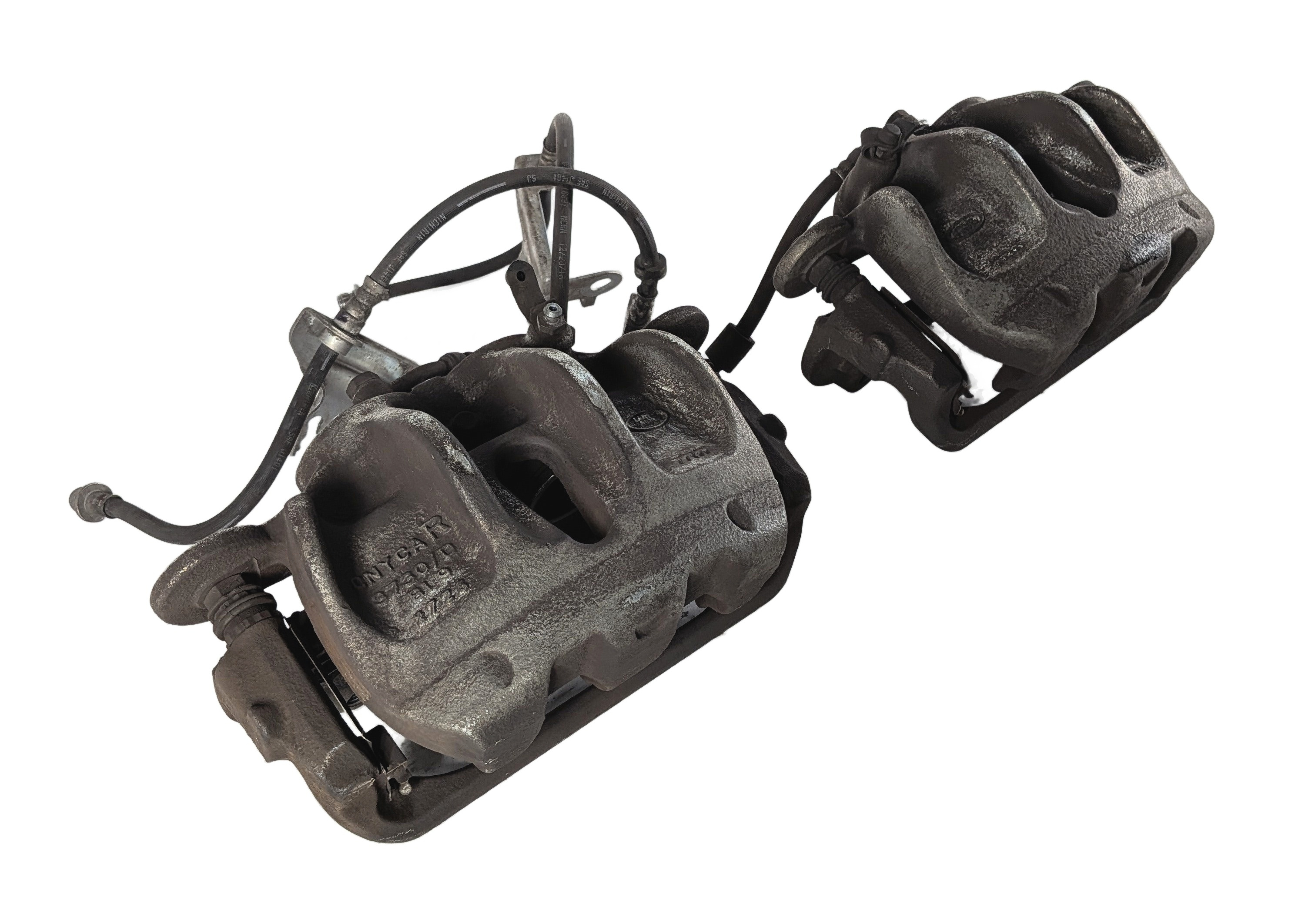 2010-2017 LR4 DISCOVERY RANGE ROVER SPORT FRONT LEFT & RIGHT BRAKE CALIPER SET — exact item pictured