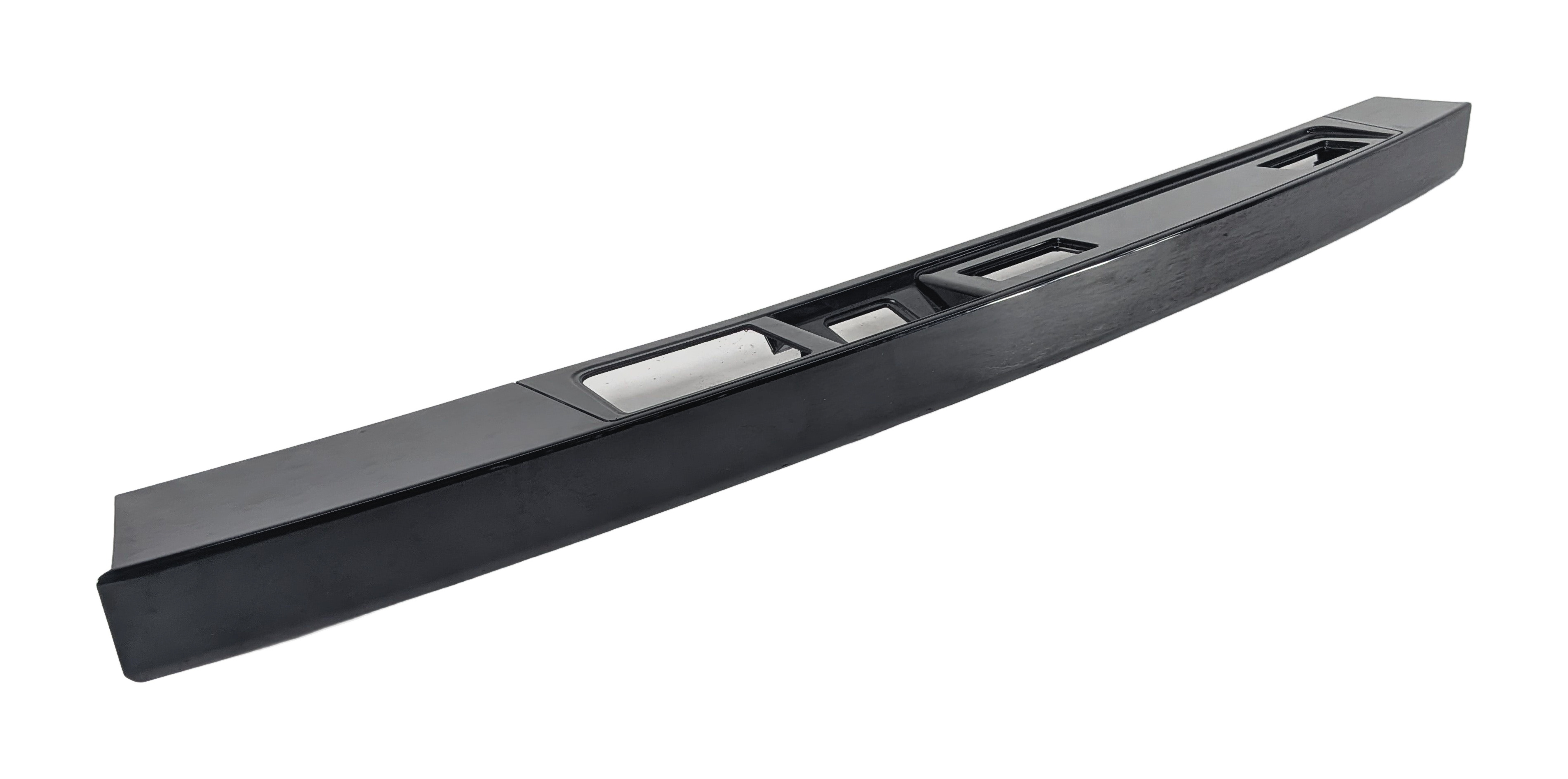 2017 LAND ROVER DISCOVERY (L462) REAR LIFTGATE LICENSE PLATE TRIM BEZEL (Black) — exact item pictured