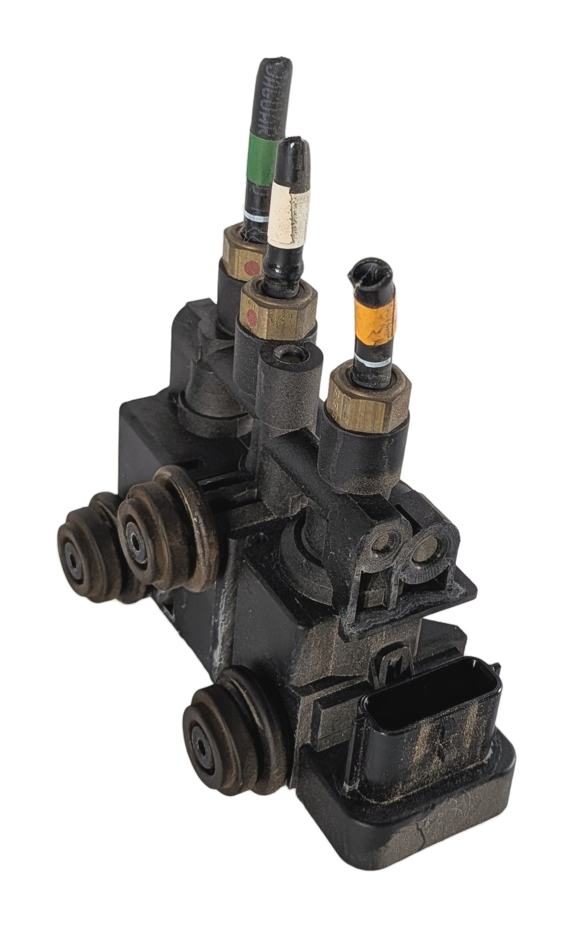 17 LAND ROVER DISCOVERY L462 FRONT AIR SUSPENSION VALVE BLOCK SOLENOID MANIFOLD — exact item pictured