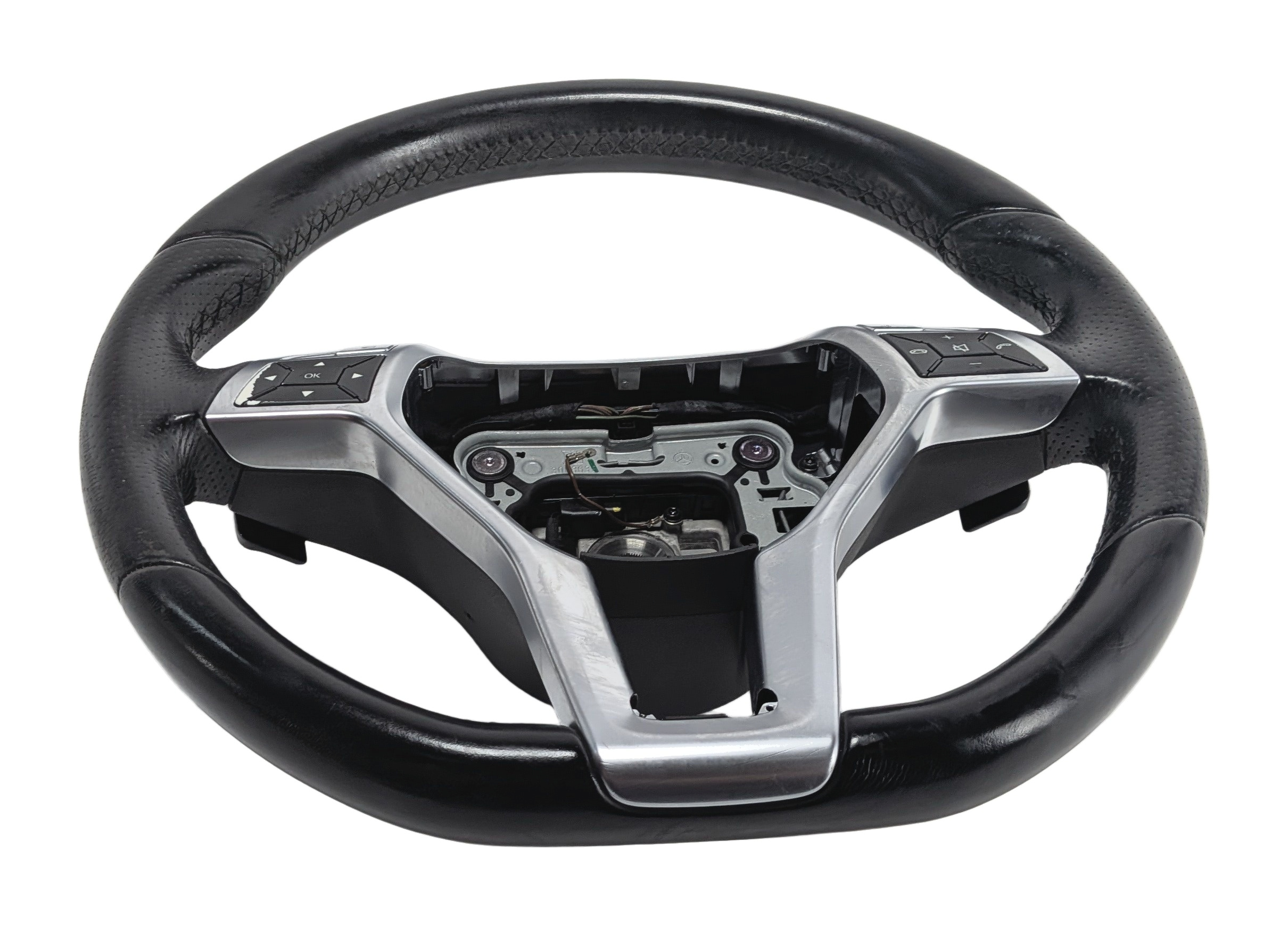 2012-2013 MERCEDES E350 E400 E550 E63 CLS550 DRIVER STEERING WHEEL w/ SWITCHES — exact item pictured