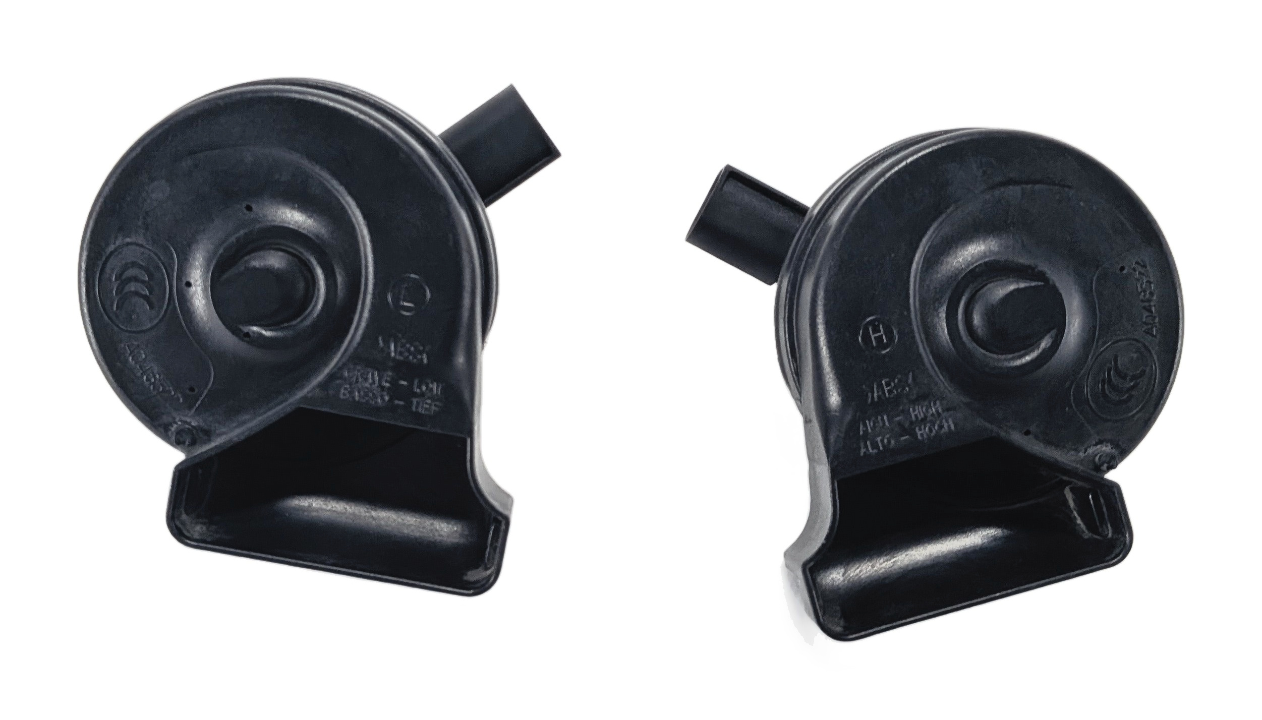 08-18 MERCEDES C E GLK CLS CLASS (C218 W204 W212 X204) HIGH & LOW TONE HORN SET2 — exact item pictured