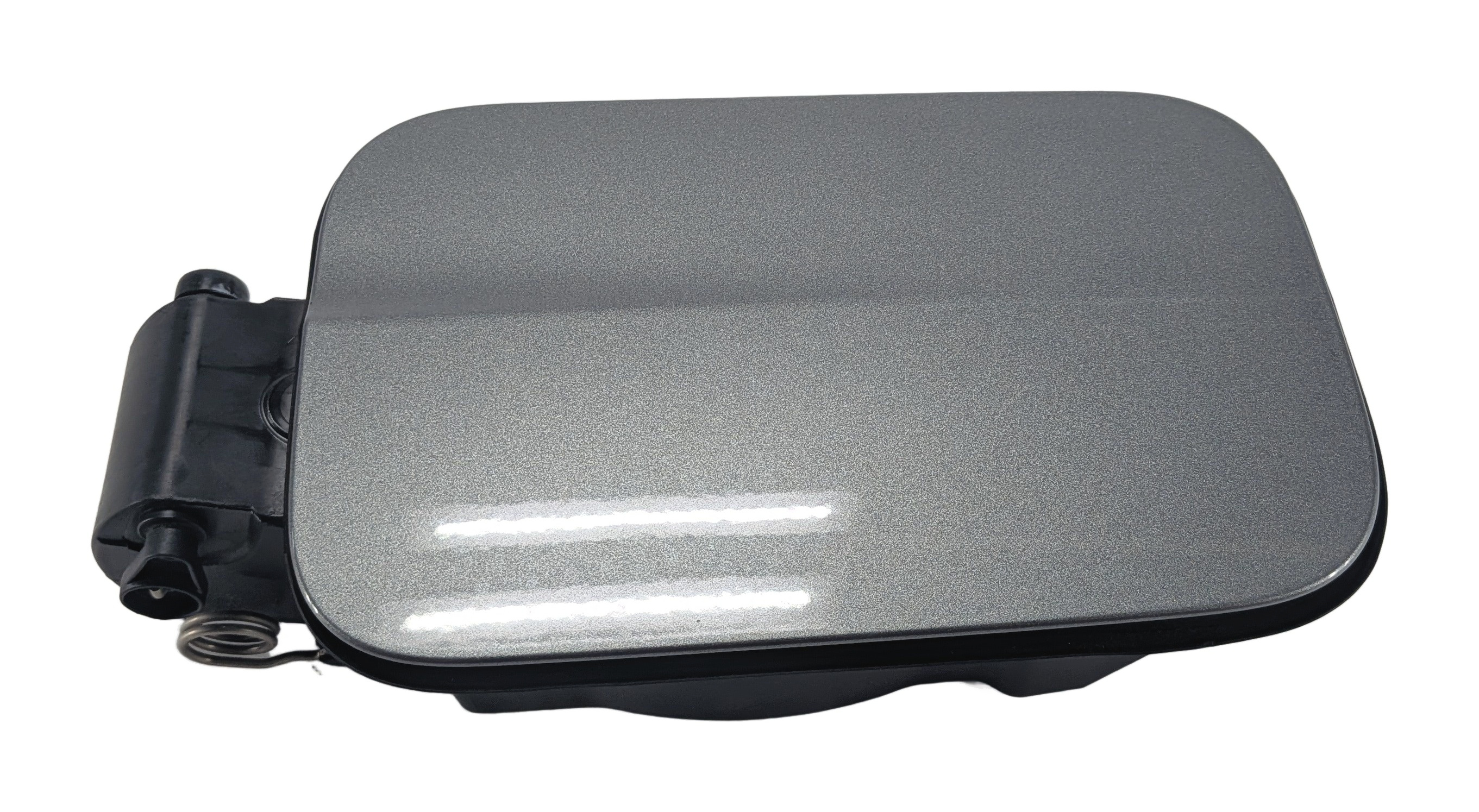 2010-2016 E-CLASS (W212) SEDAN FUEL TANK DOOR LID COVER w/HOUSING (Silver) — exact item pictured