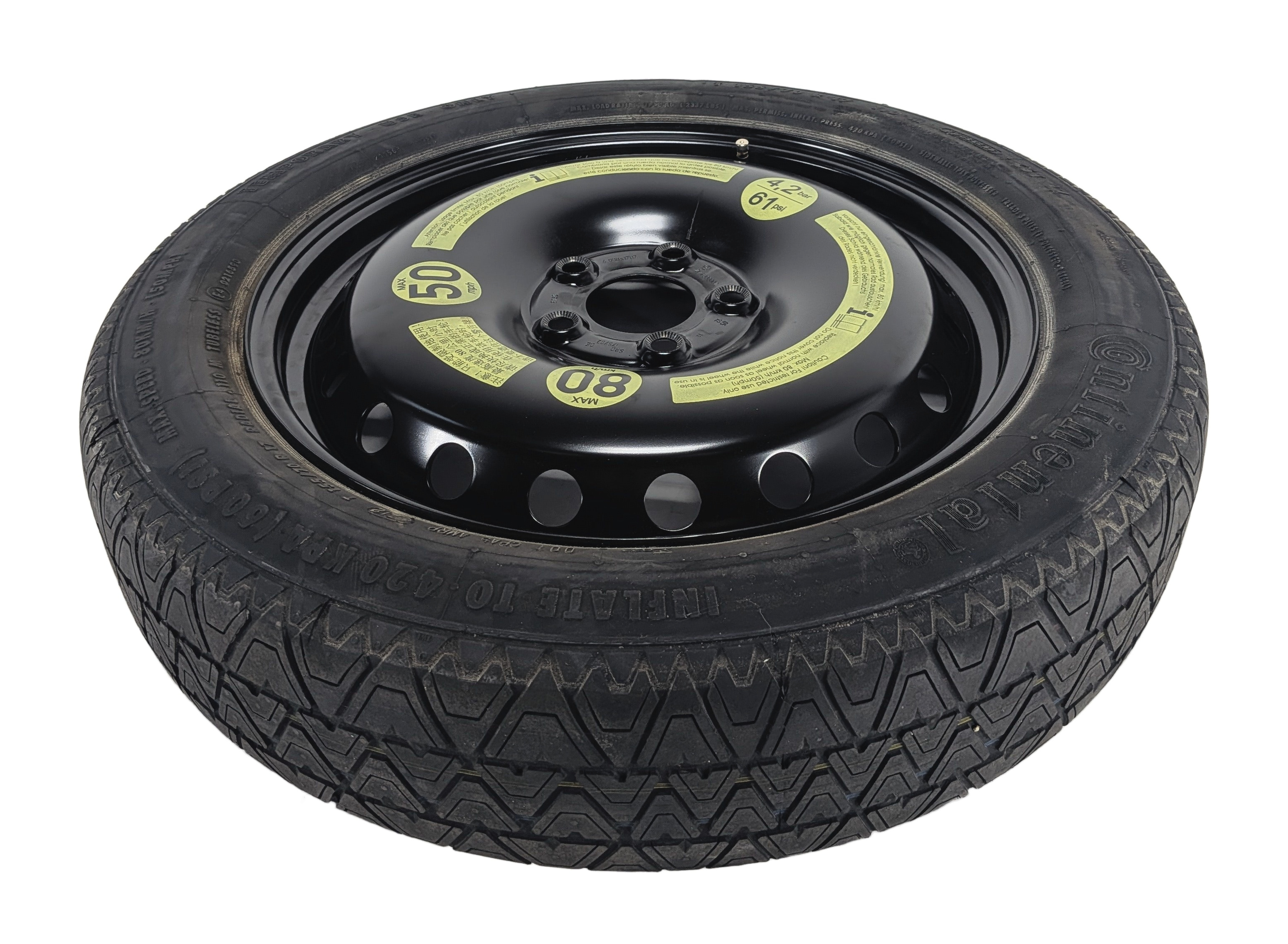 2010-2013 MERCEDES BENZ E300 E350 E400 E550 (W212) 17x4 SPARE TIRE WHEEL RIM — exact item pictured