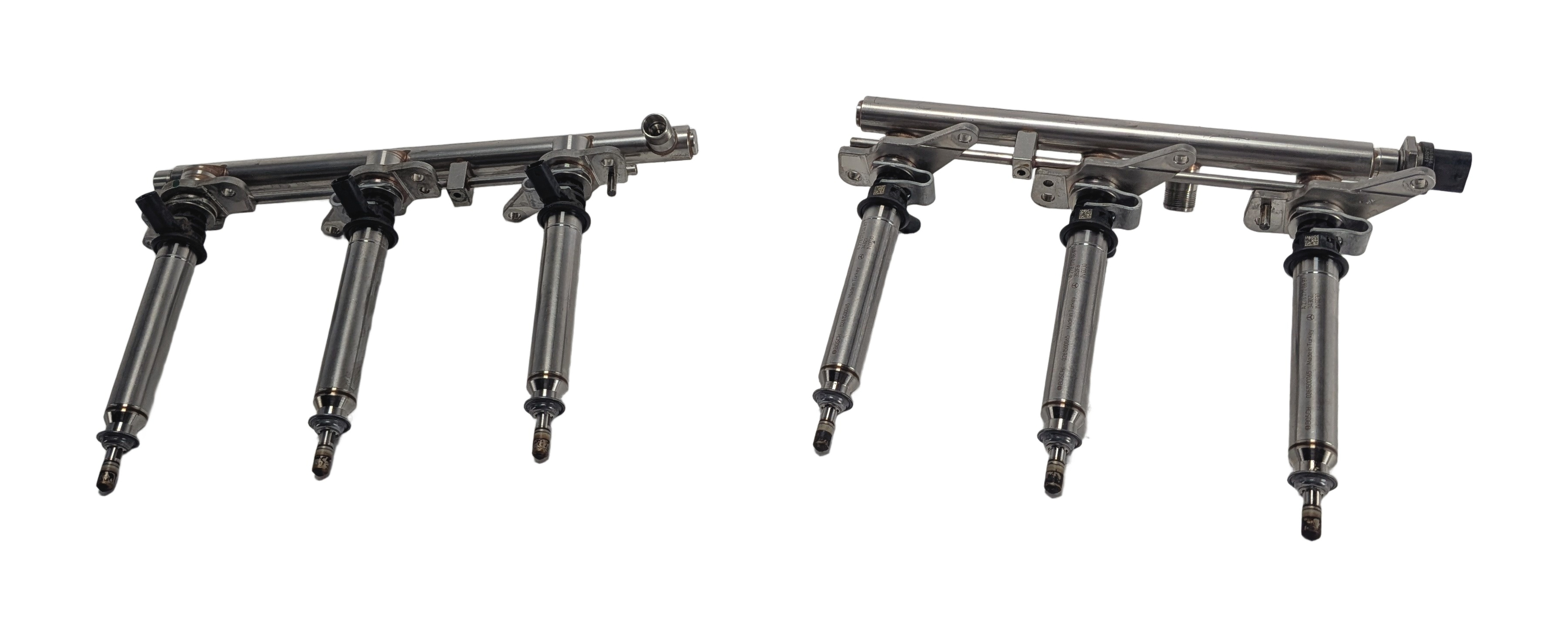 2012 MERCEDES E350 (W212) 3.5L (276.952) ENGINE FUEL RAIL w/ INJECTORS SET/6 — exact item pictured