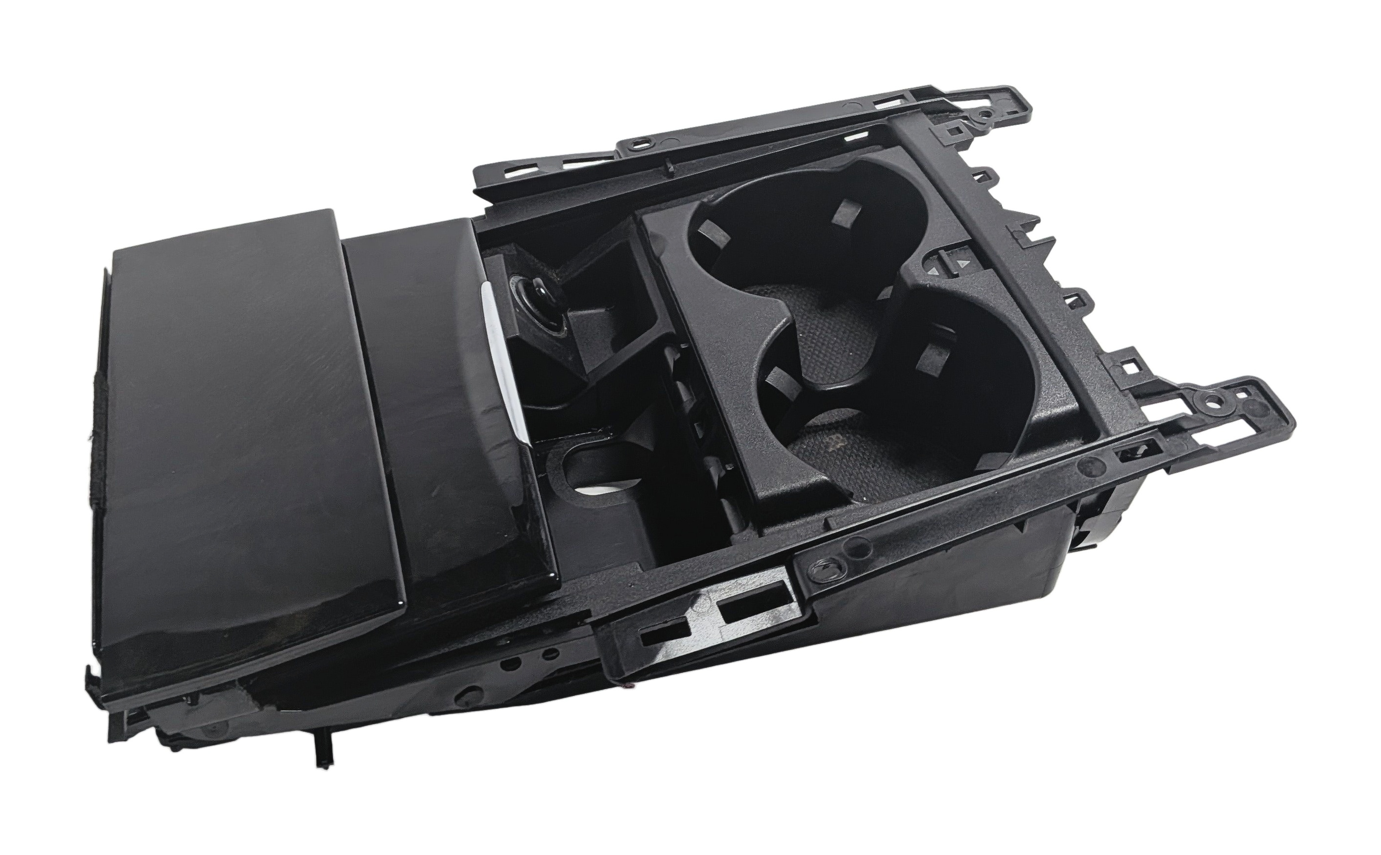 2012 MERCEDES E350 W212 FRONT CENTER CONSOLE CUP HOLDER ASHTRAY TRIM COVER (Ash) — exact item pictured
