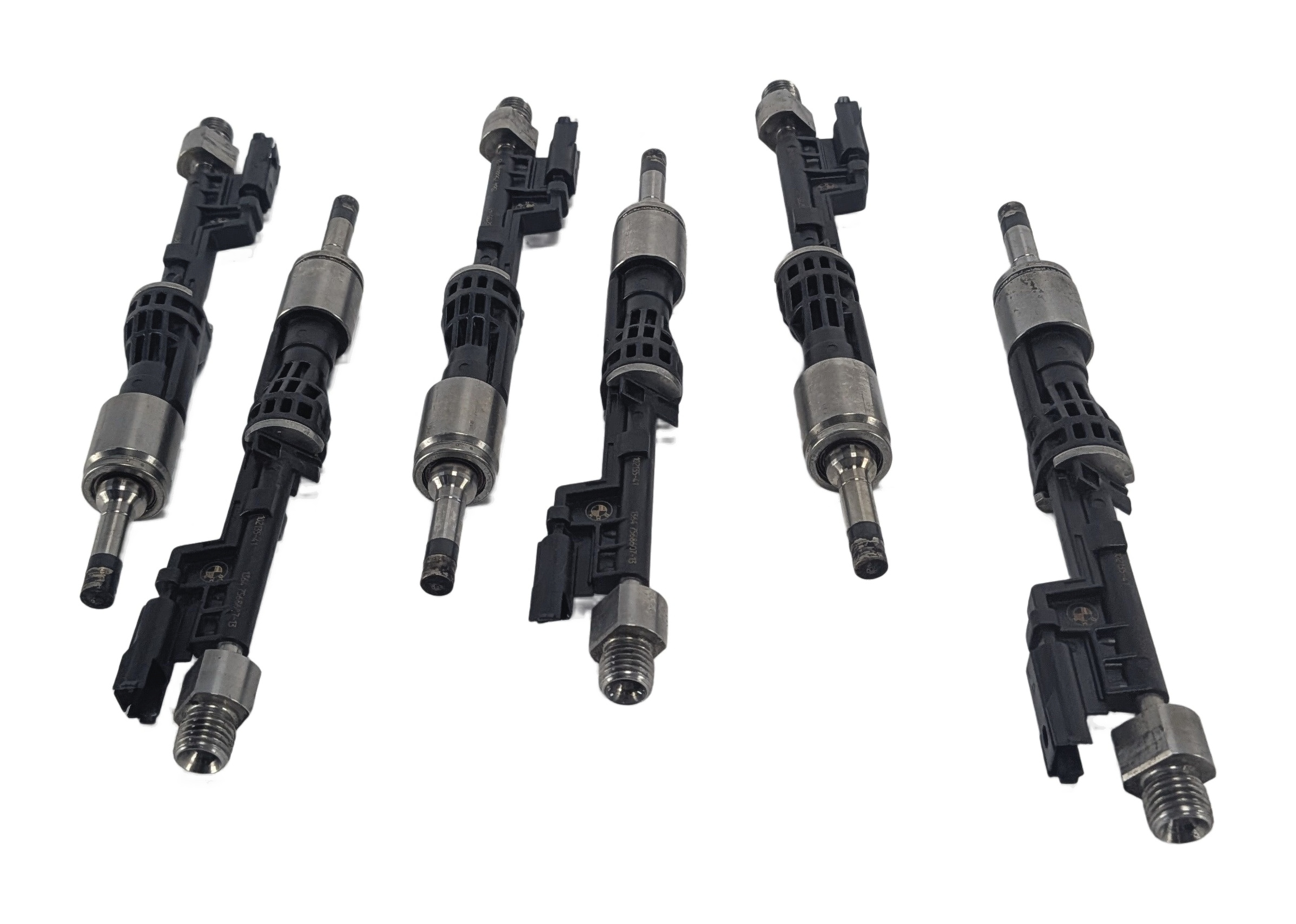 10-11 BMW 335i 535i X3 X5 X6 E87 F10 E70 E71 3.0L N55 TURBO FUEL INJECTOR SET/6 — exact item pictured