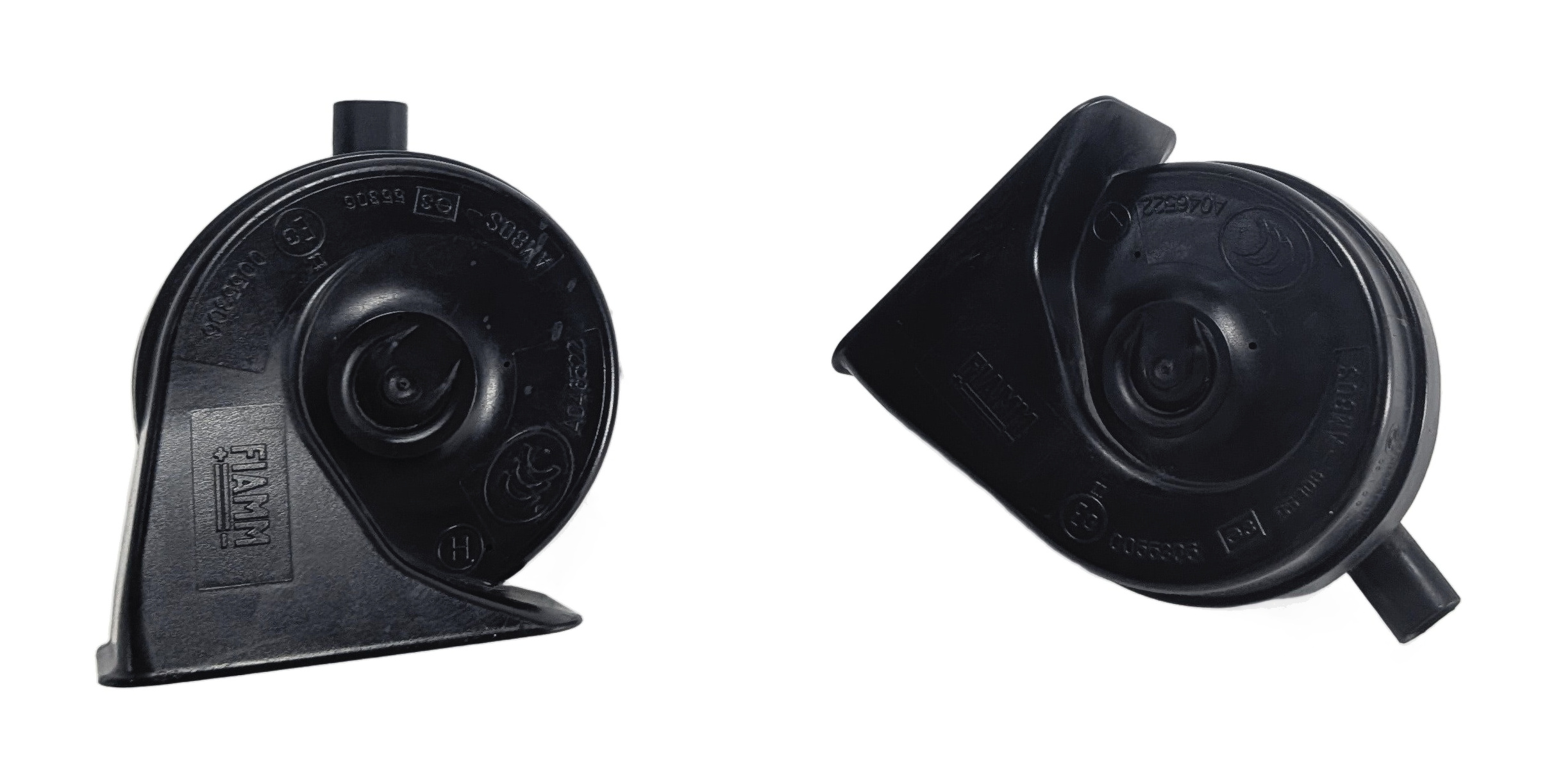 06-15 BMW 325i 328i 330i 335i M3 X1 E90 HIGH & LOW TONE NOTE SAFETY HORN SET/2 — exact item pictured