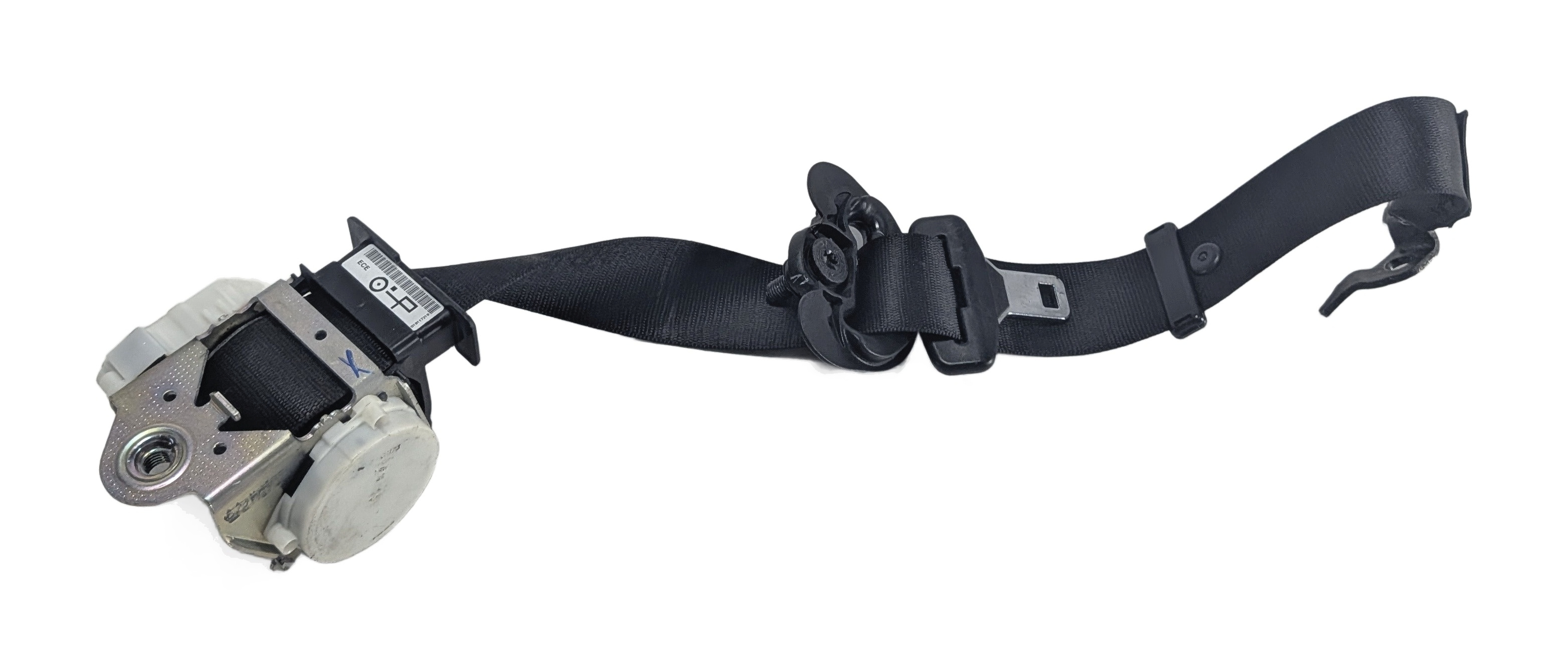 06-11 BMW 3 SERIES M3 (E90 E92) FRONT LEFT SEAT BELT RETRACTOR (Black) — exact item pictured