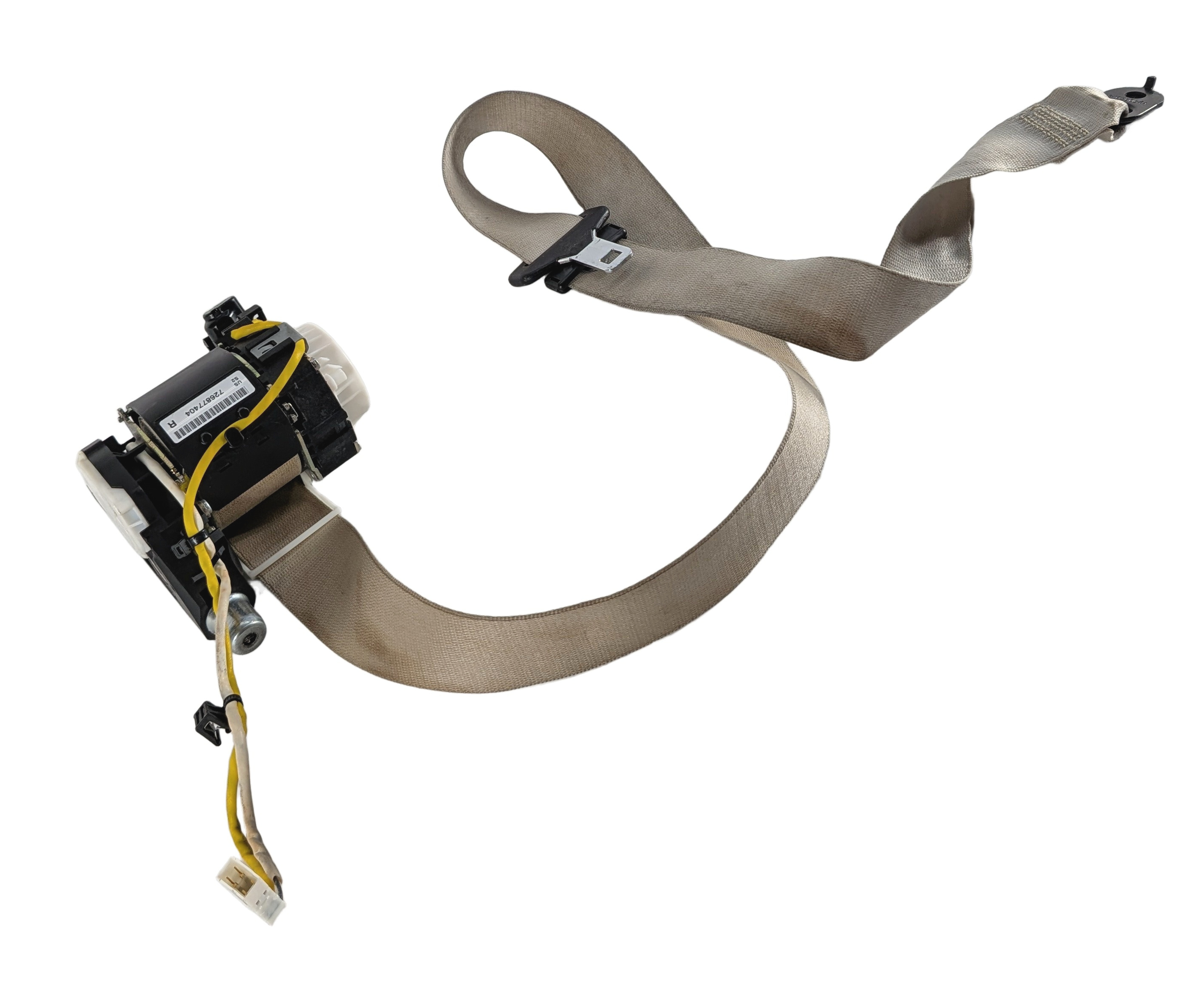12-14 BMW 6 M6 (F06 F12 F13) RIGHT FRONT PASSENGER SEATBELT RETRACTOR (Beige) — exact item pictured