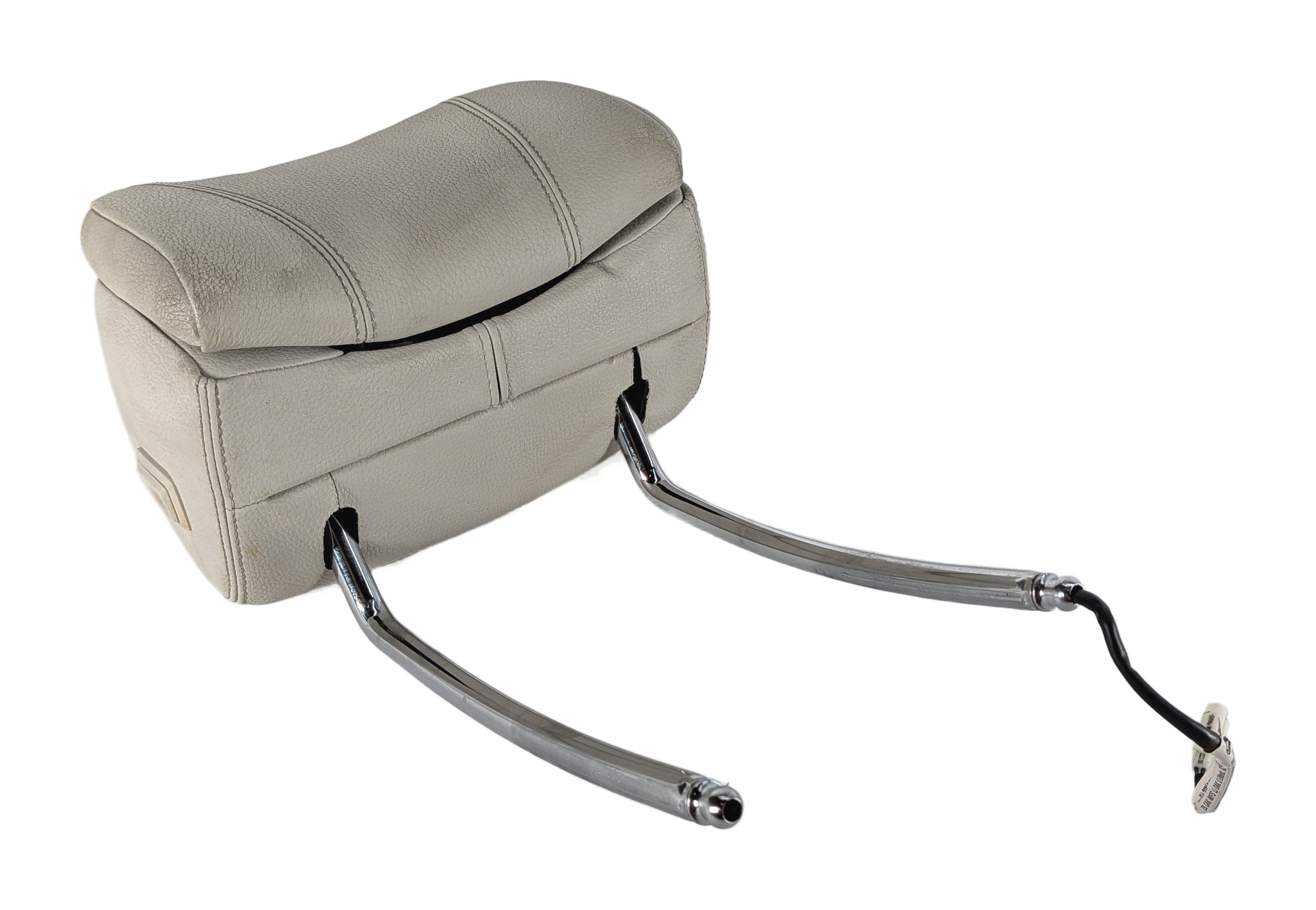 2012-2019 BMW 640i 650i (F06 F12 F13) FRONT LEFT DRIVER HEADREST LEATHER (White) — exact item pictured