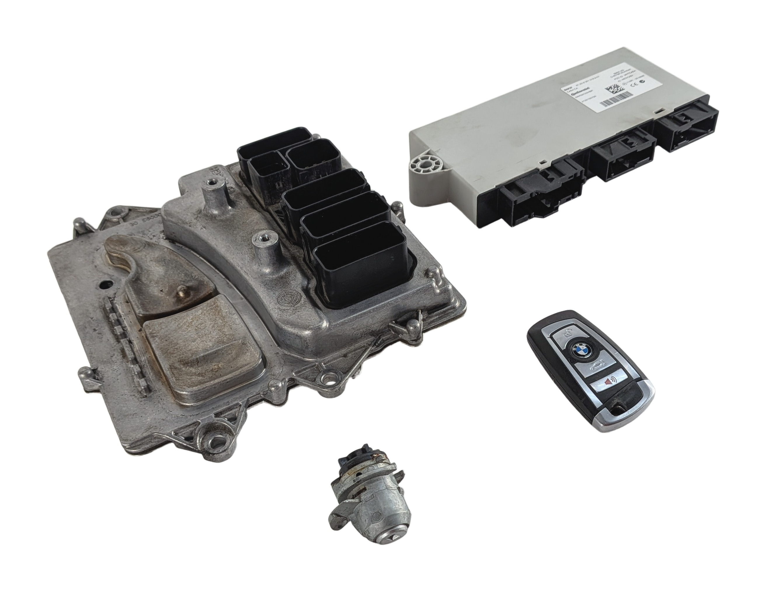 2013 BMW 640I GRAN COUPE F06 3.0L N55 ENGINE DME CAS4 ECU IMMOBILIZER KEY SET/4 — exact item pictured