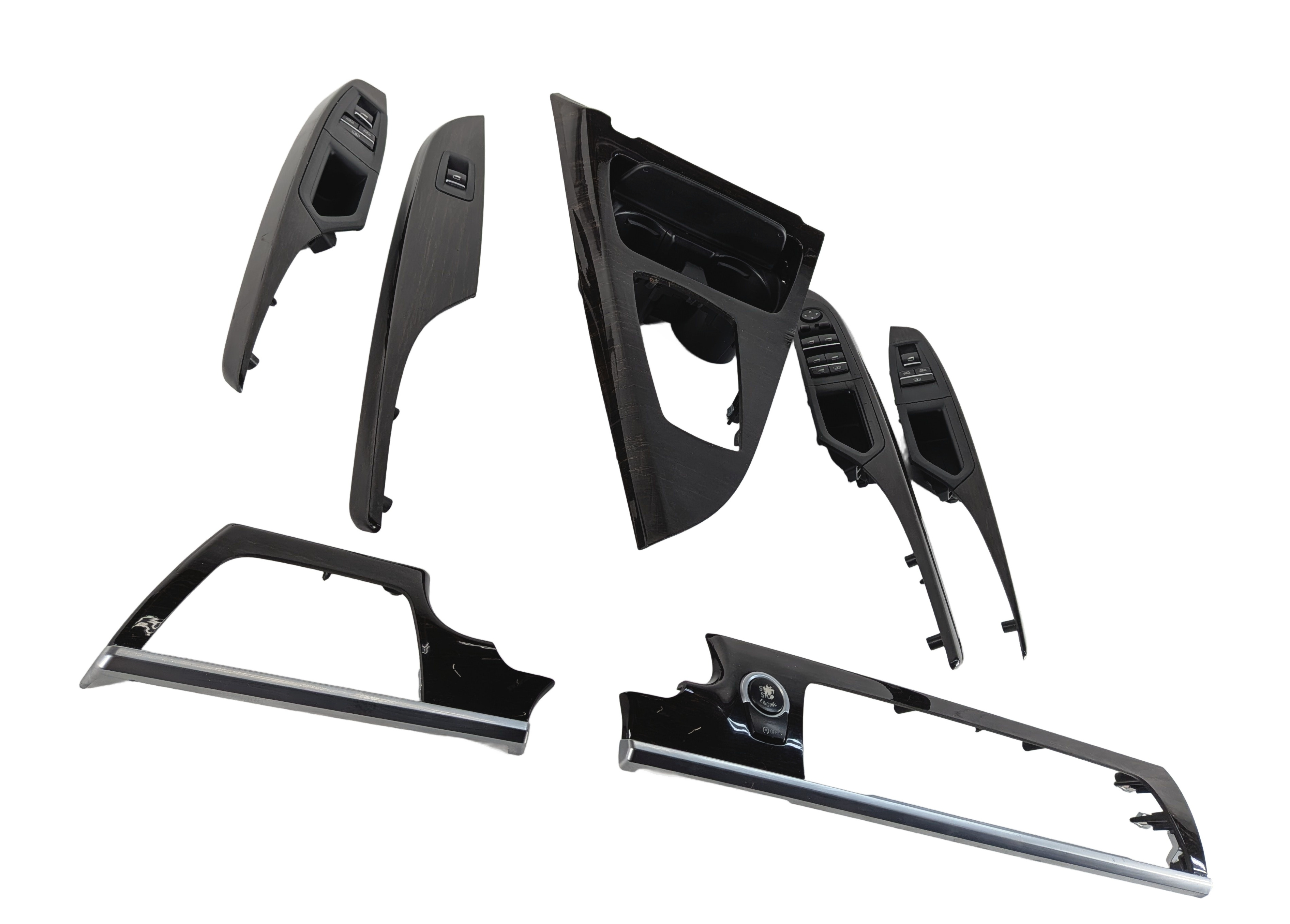 2013 BMW 640I GRAN COUPE F06 DASH DOOR CENTER CONSOLE TRIM SET w/ SWITCHES (Oak) — exact item pictured