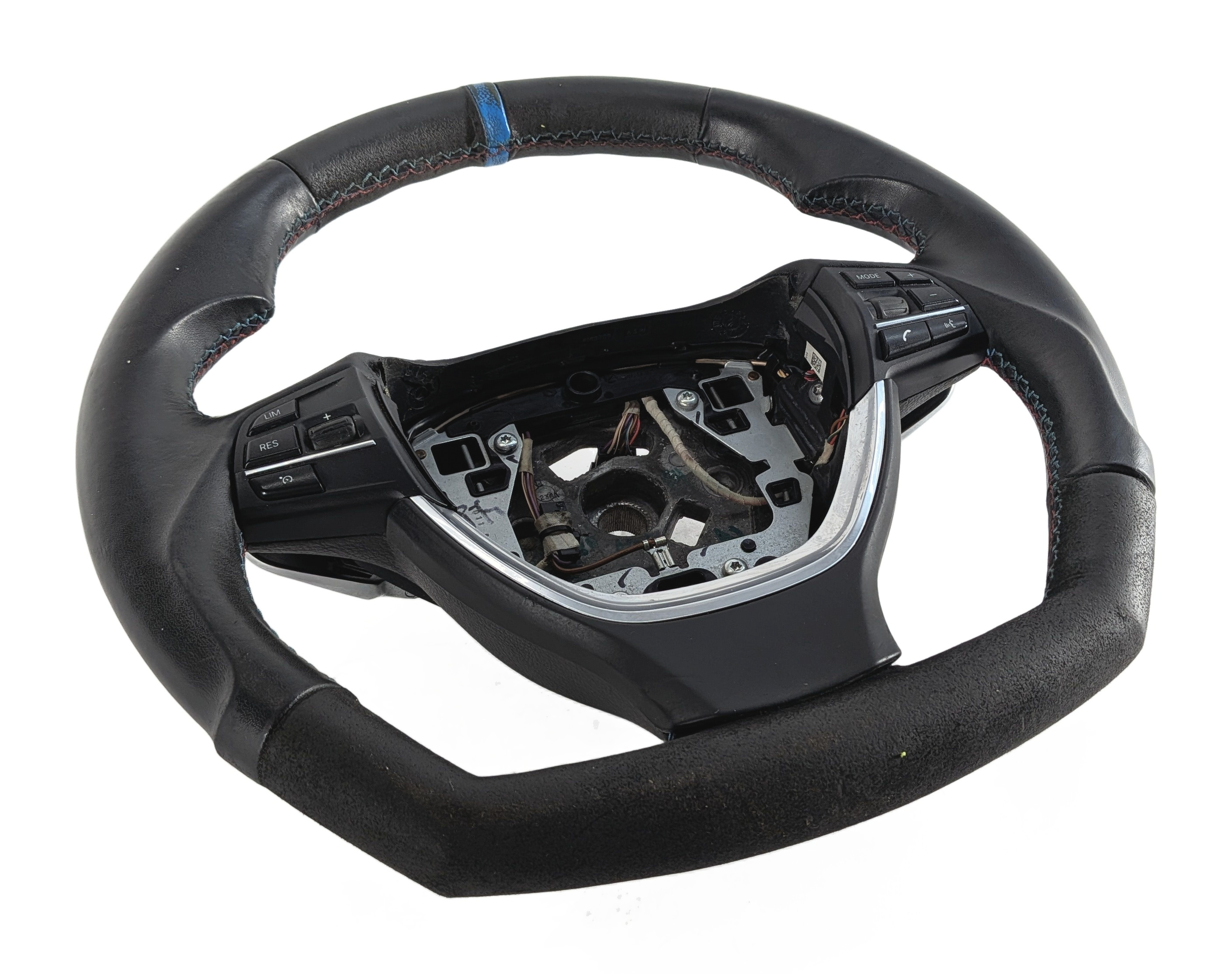 11-13 BMW 5 6 7 F10 F06 F01 3 SPOKE w/ LANE DEPART HEATED STEERING WHEEL (Black) — exact item pictured