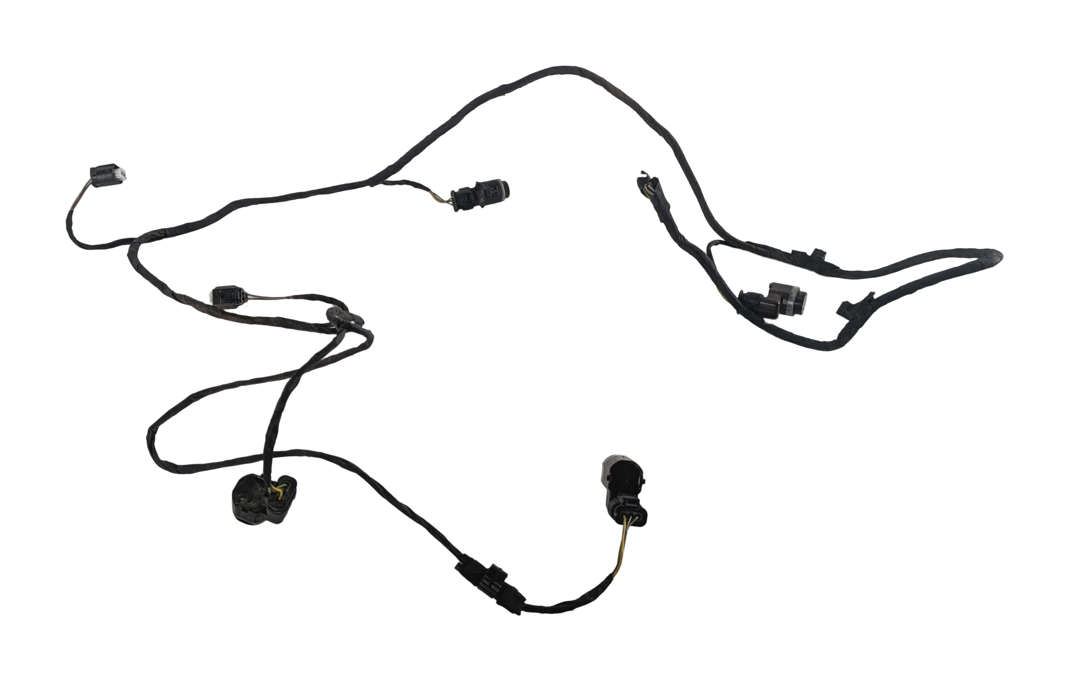 2013 BMW 640I GRAN COUPE F06 FRONT PDC PARKING SENSOR SET/4 w/ HARNESS (Black) — exact item pictured