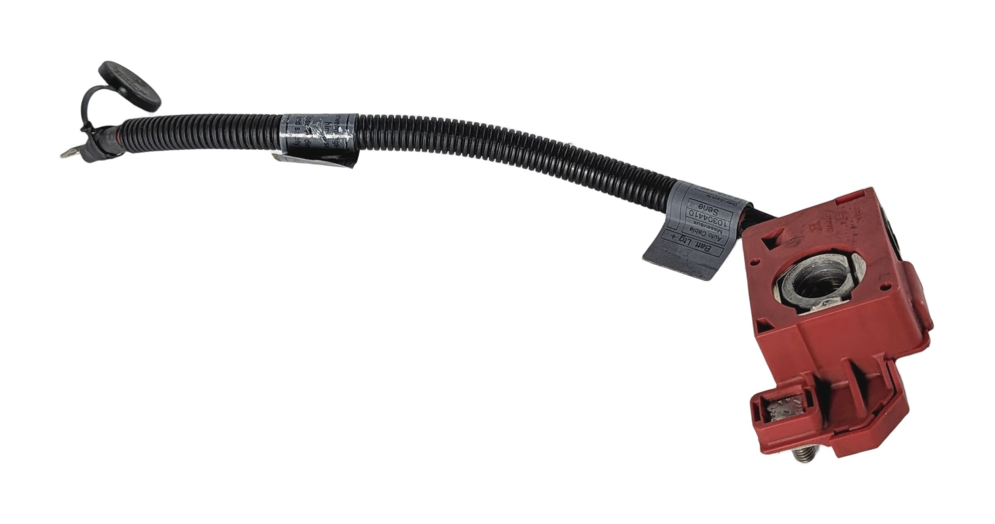 2008 BMW X5 (E70) 4.8L POSITIVE BATTERY POWER CABLE LEAD w/ SAFETY TERMINAL — exact item pictured