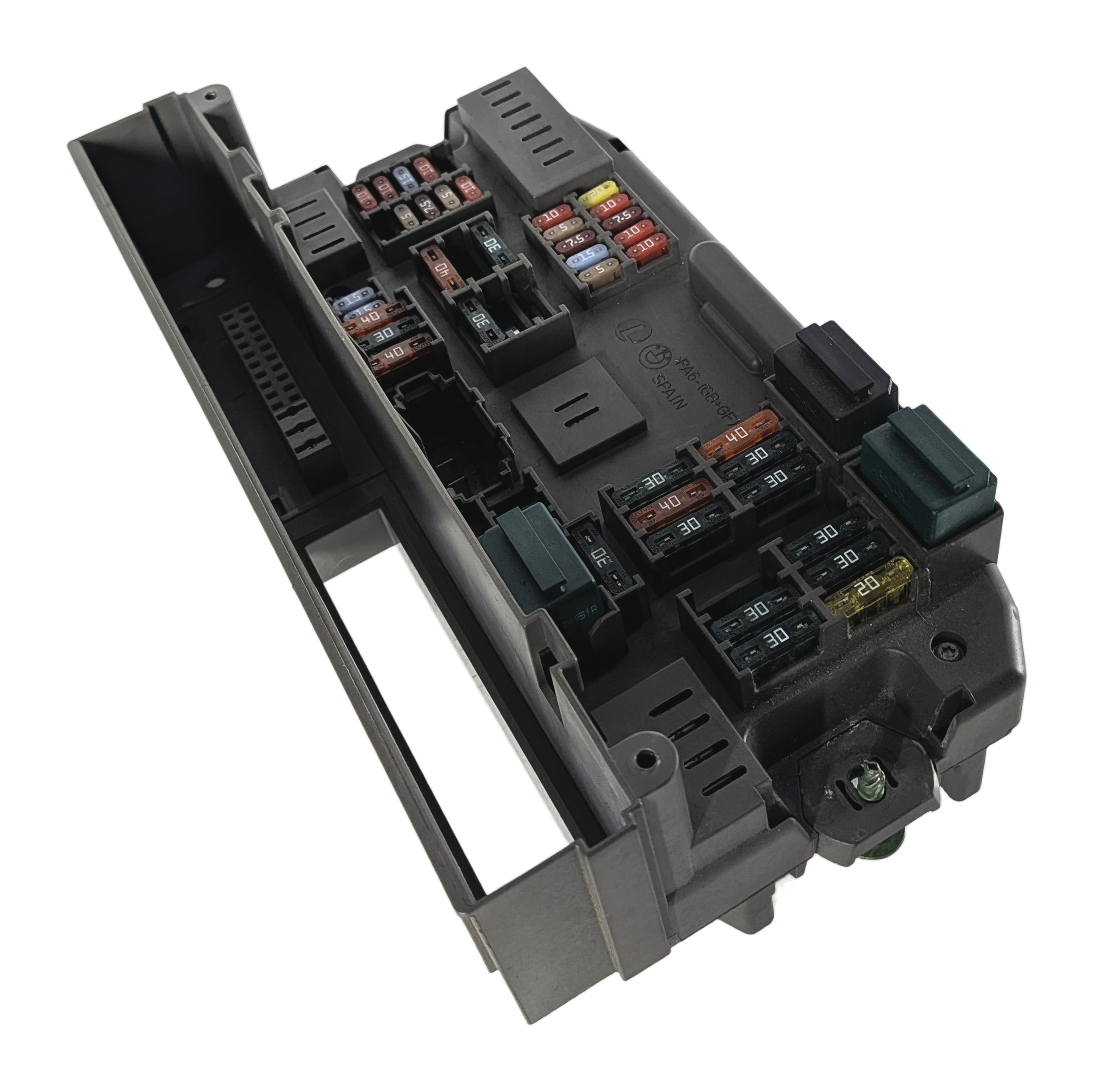 2008 BMW X5 (E70) 4.8L FRONT POWER DISTRIBUTION JUNCTION FUSE BOX RELAY CARRIER — exact item pictured