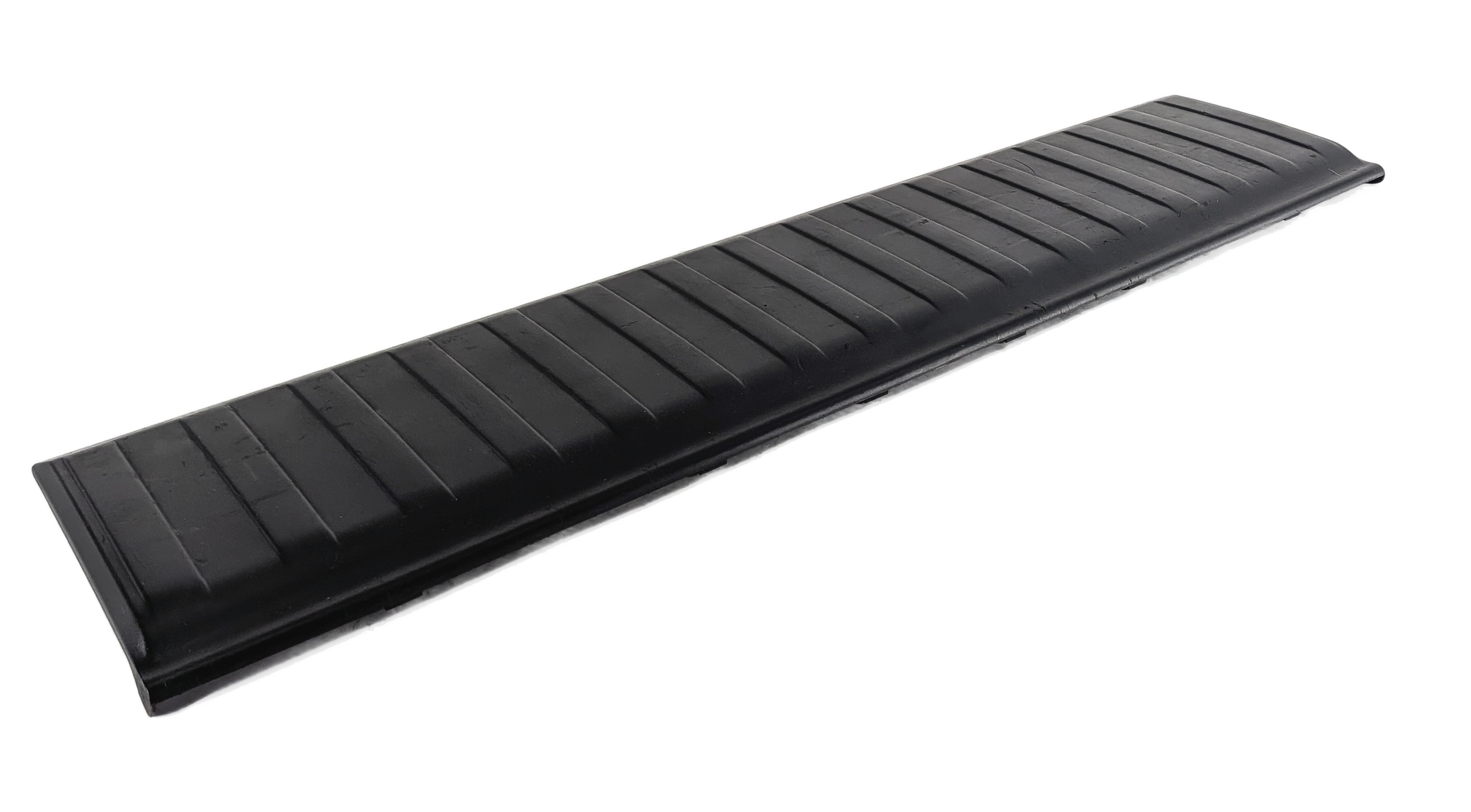 2008 BMW X5 (E70) REAR TRUNK CARGO LOADING SILL SCUFF PLATE COVER TRIM (Black) — exact item pictured