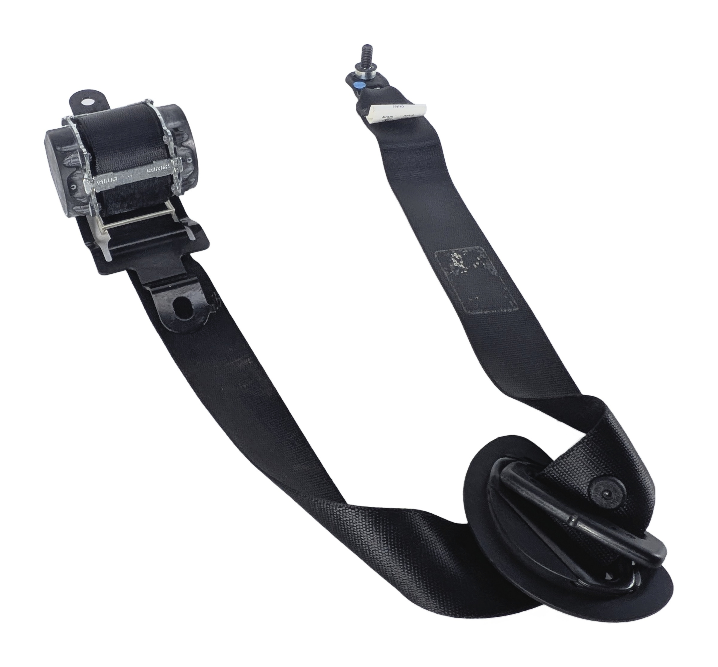 2008 BMW X5 (E70) REAR LEFT 2ND ROW SEAT SEATBELT SEAT BELT RETRACTOR (Black) — exact item pictured