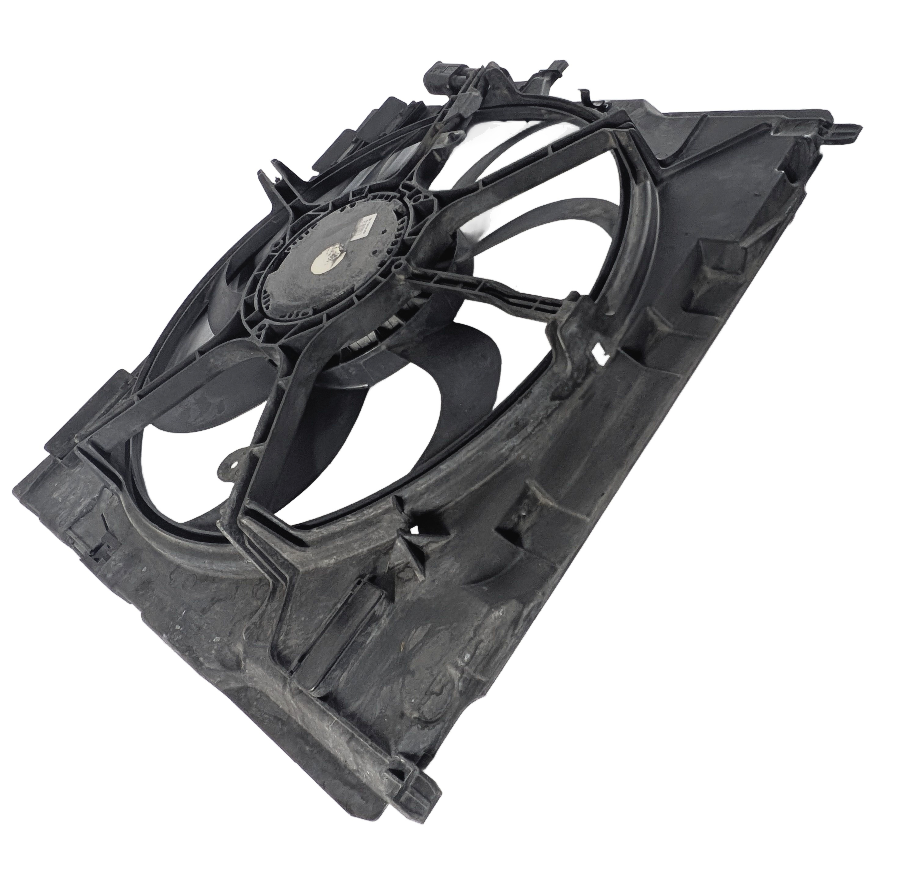 2007-2010 BMW X5 (E70) RADIATIOR COOLING FAN MOTOR w/ SHROUD (600 WATT) — exact item pictured
