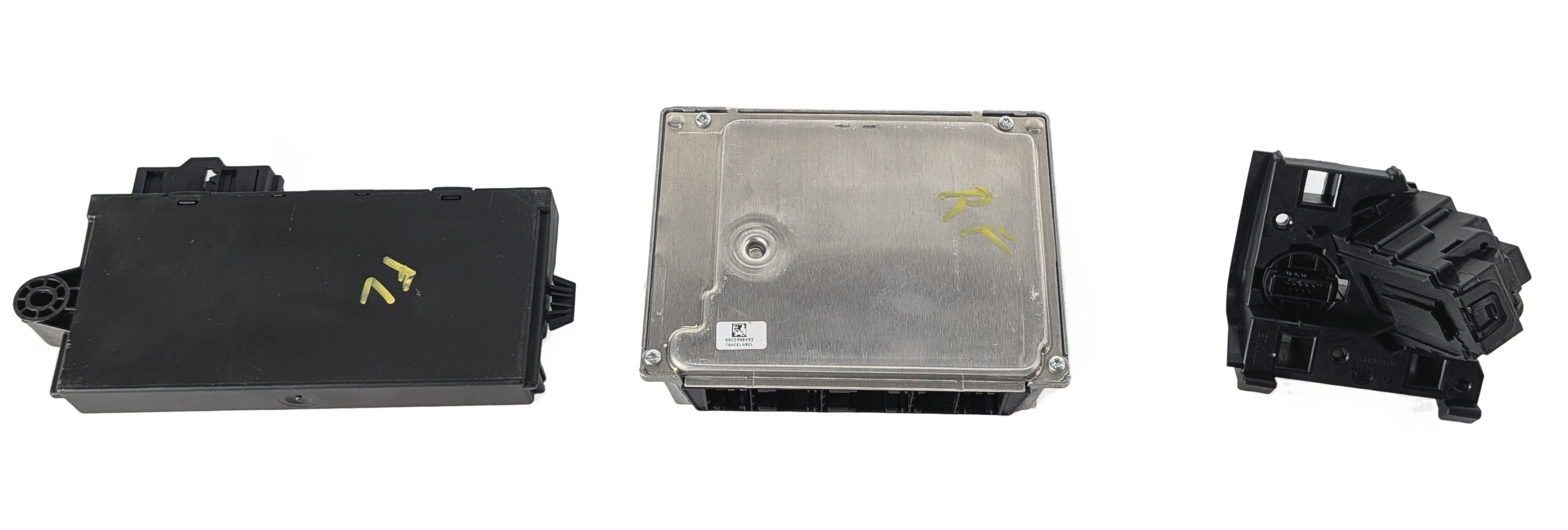 08 BMW X5 E70 4.8L N62 DME CAS3 START SWITCH SET/4 W/ KEY FOB NO BLADE KEY — exact item pictured