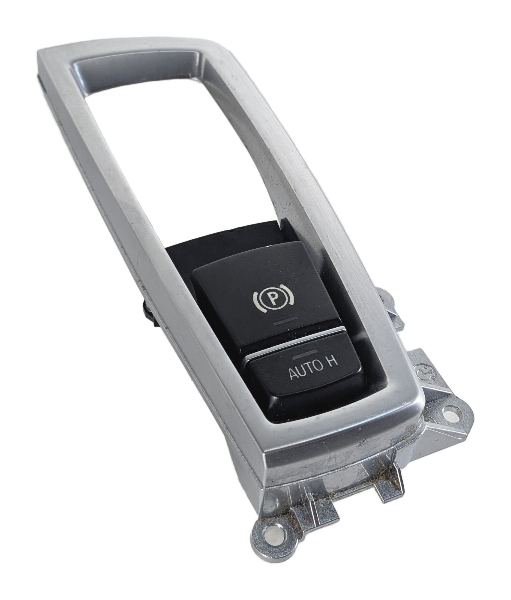 2016 BMW X3 F25 ELECTRONIC PARKING BRAKE AUTO HOLD SWITCH w/ SHIFTER TRIM BEZEL — exact item pictured