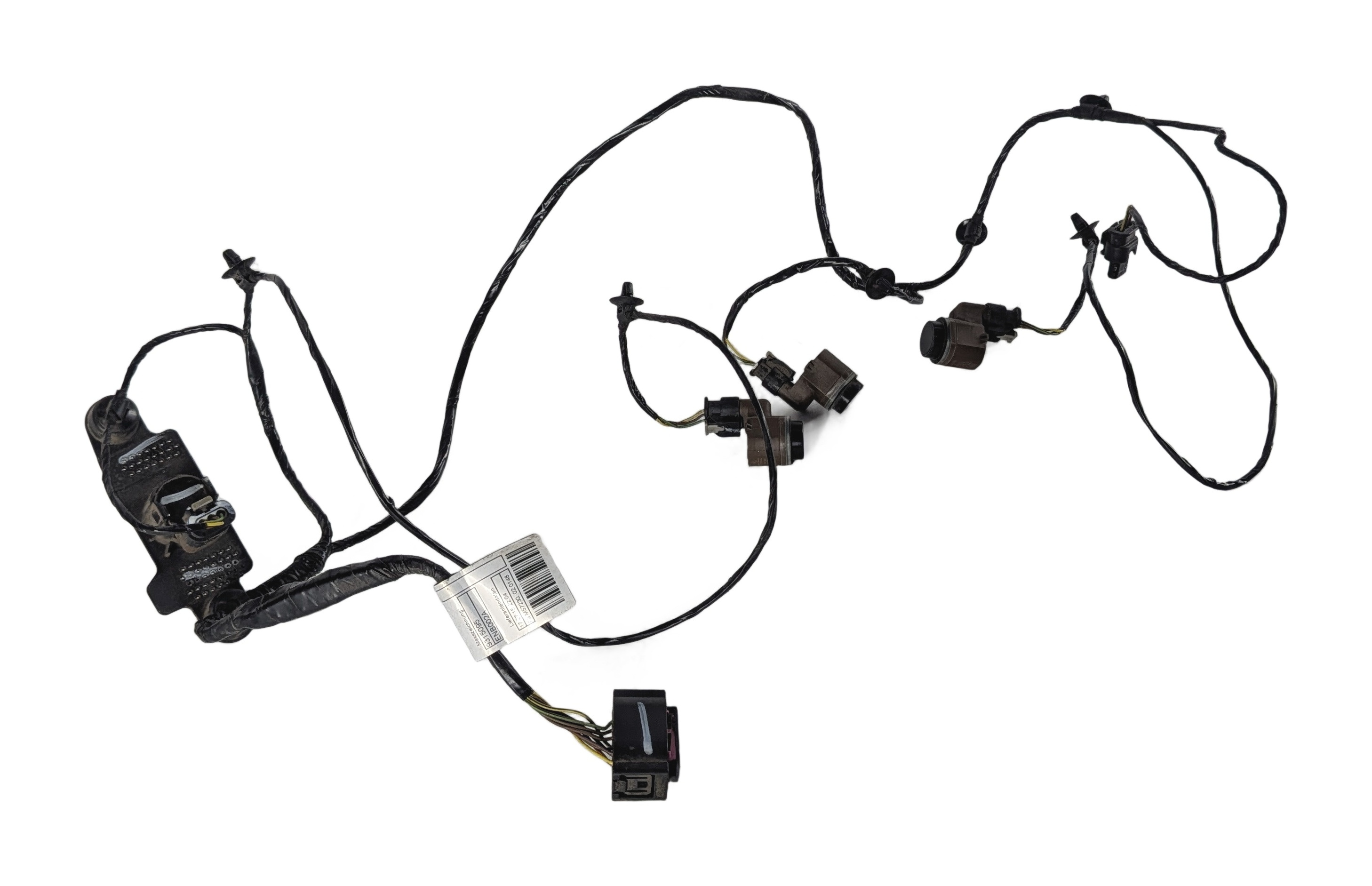 2016 BMW X3 F25 REAR BUMPER PARK ASSIST PDC SENSOR SET/4 w/ WIRE HARNESS (Blue) — exact item pictured