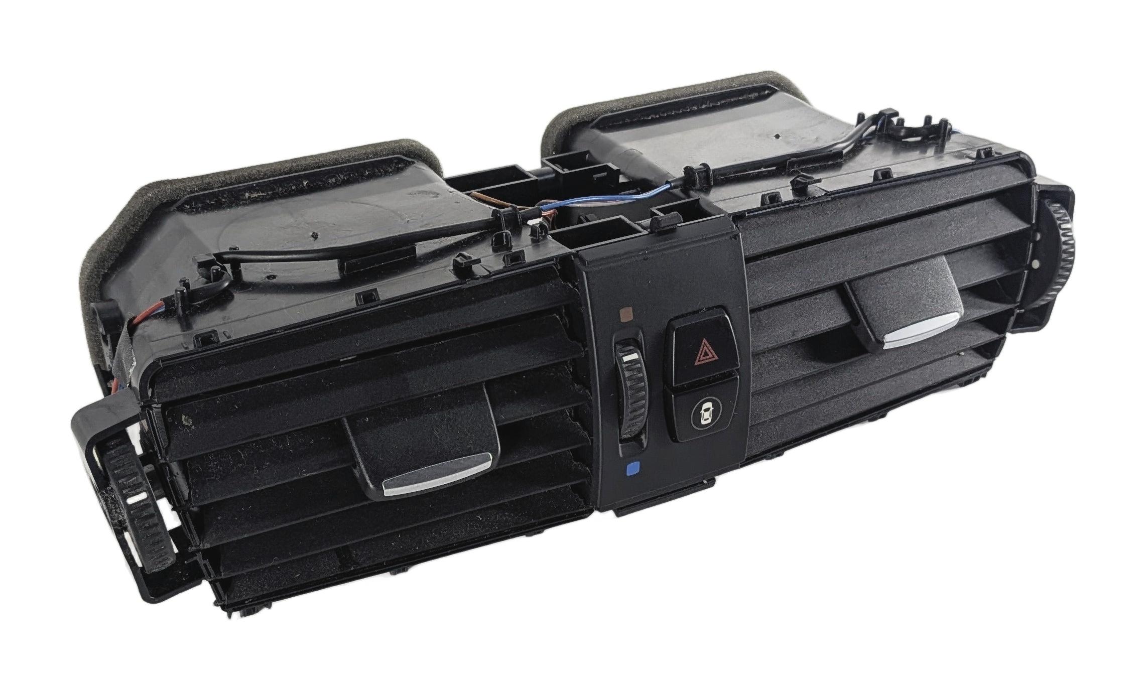 2016 BMW X3 (F25) CENTER DASH AIR AC VENT w/ HAZARD CENTRAL LOCK SWITCH (Black) — exact item pictured