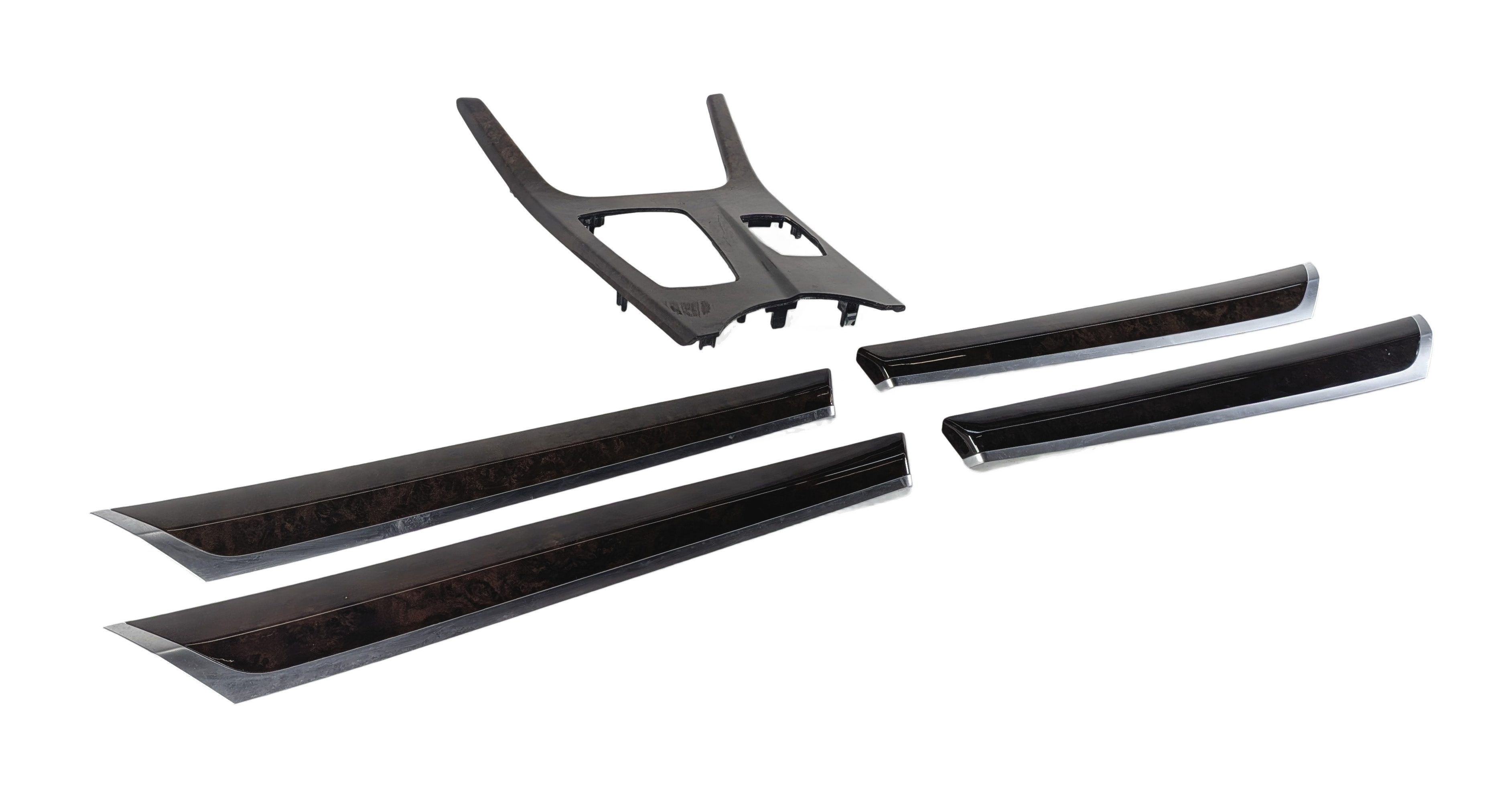 2016 BMW X3 (F25) INTERIOR DOOR CENTER CONSOLE TRIM SET/5 (Fineline Walnut) — exact item pictured