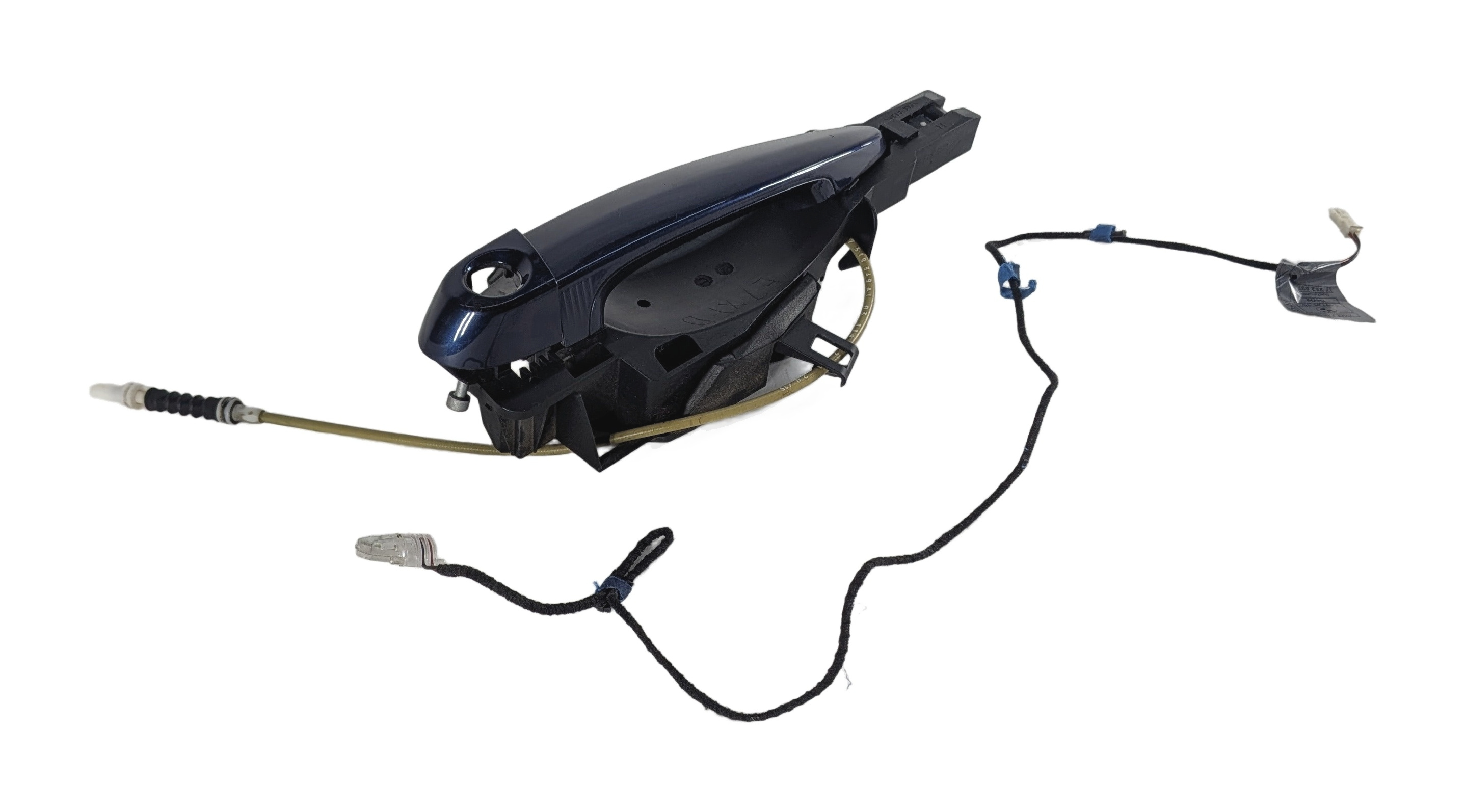 2011-2018 BMW X3 X4 (F25 F26) LEFT FRONT DRIVER COMFORT DOOR HANDLE (Blue) — exact item pictured