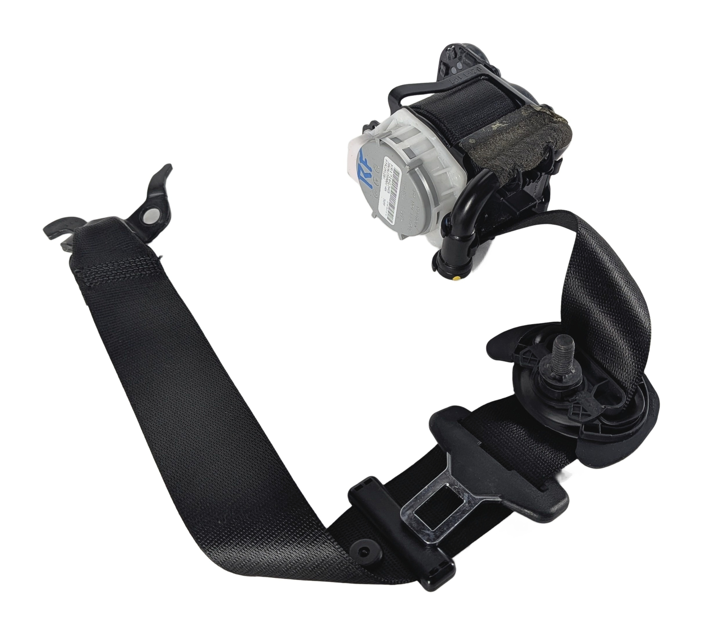 2011-2018 BMW X3 X4 (F25 F26) FRONT RIGHT PASSENGER SEATBELT RETRACTOR (Black) — exact item pictured