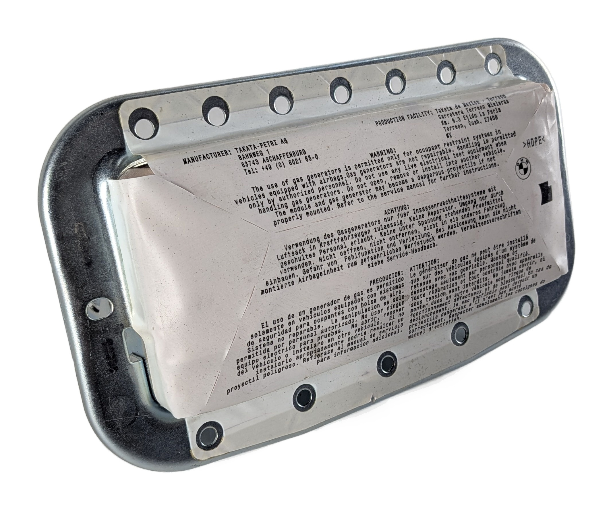 11-18 BMW X3 X4 (F25 F26) FRONT RIGHT PASSENGER DASH AIRBAG AIR BAG — exact item pictured