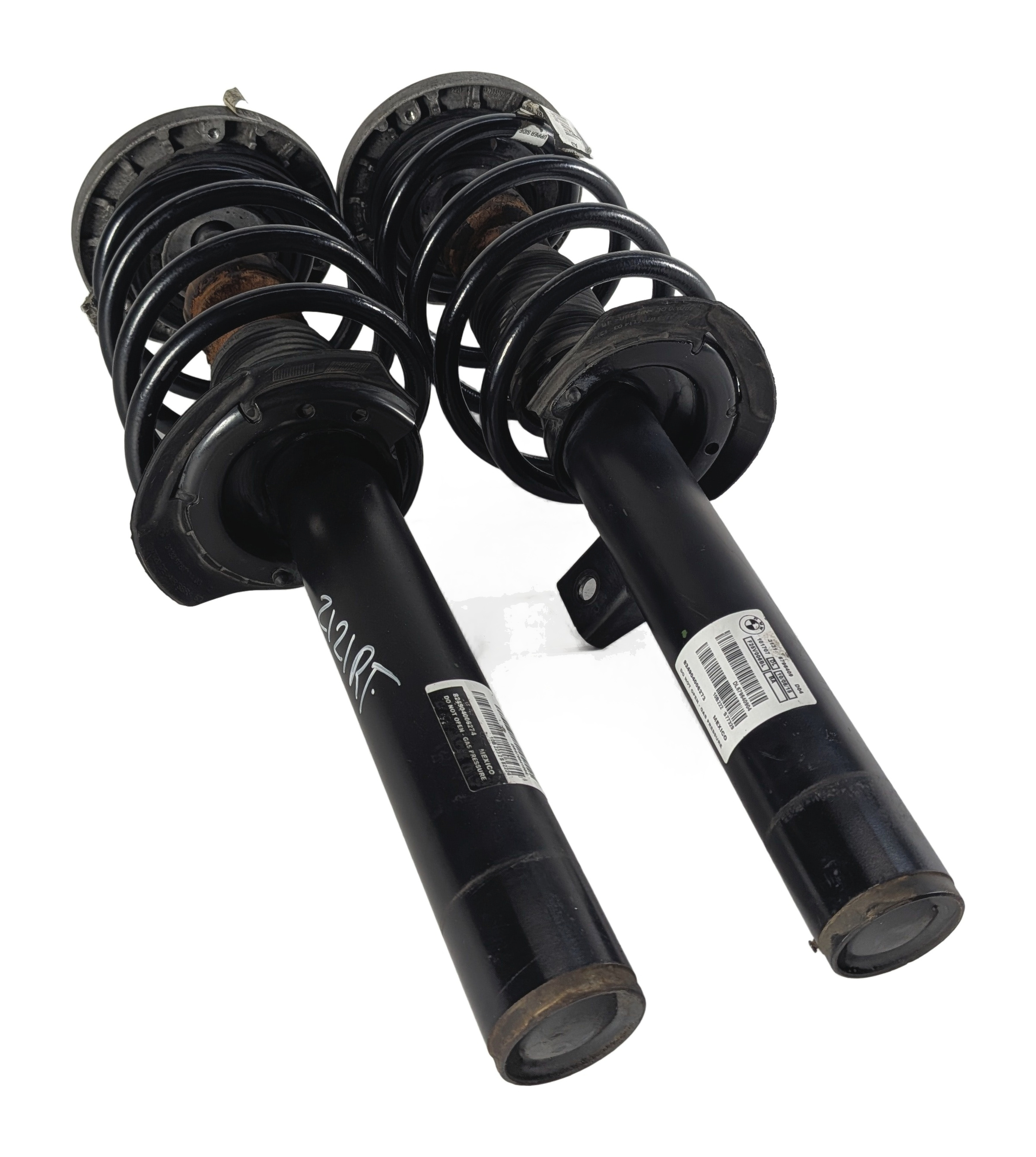 11-18 BMW X3 X4 F25 F26 FRONT LEFT & RIGHT STANDARD SUSPENSION SHOCK STRUT SET 2 — exact item pictured