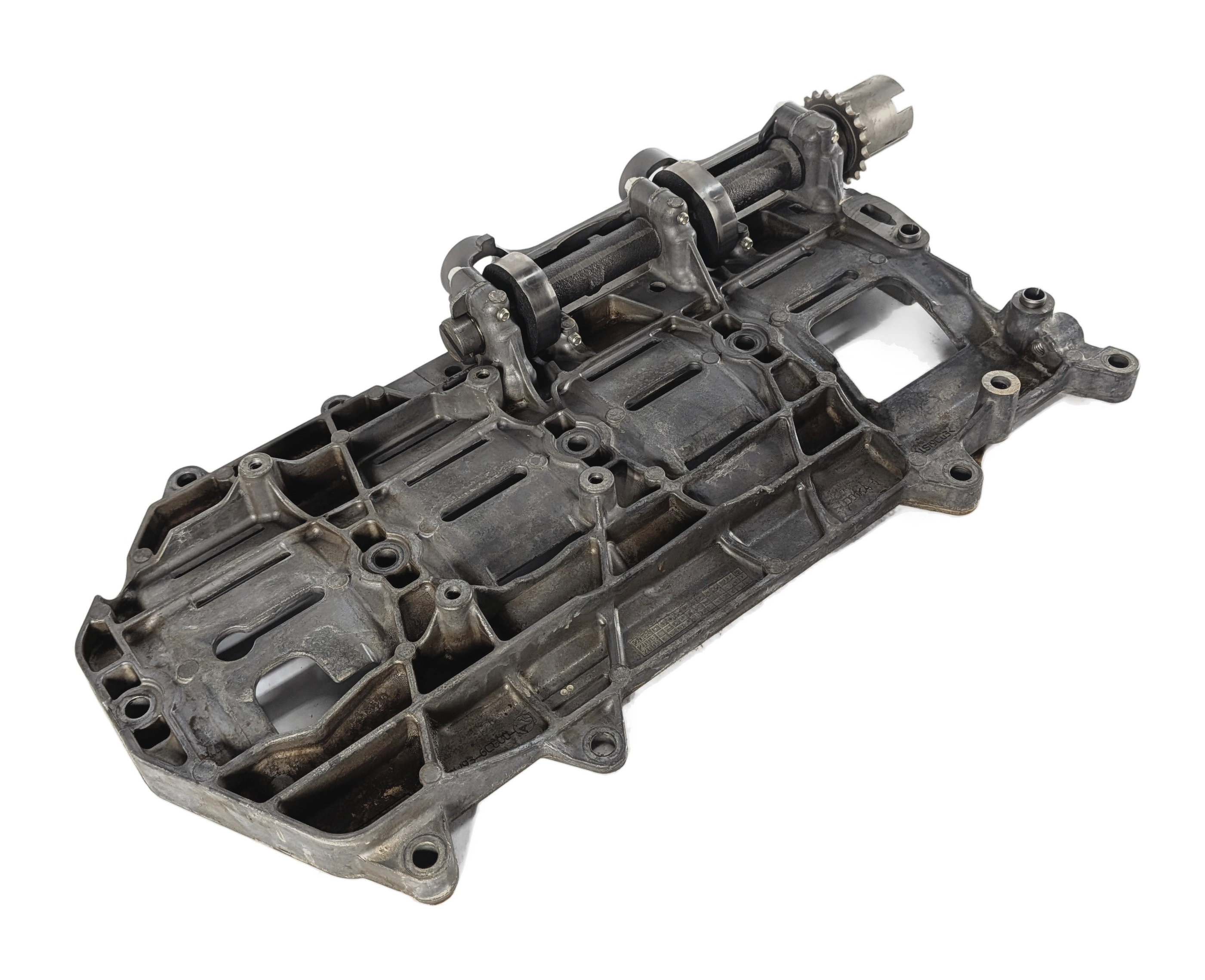 2011 LAND ROVER LR4 L319 5.0L NON-SUPER 508PN AJ133 ENGINE OIL PAN BAFFLE TRAY — exact item pictured