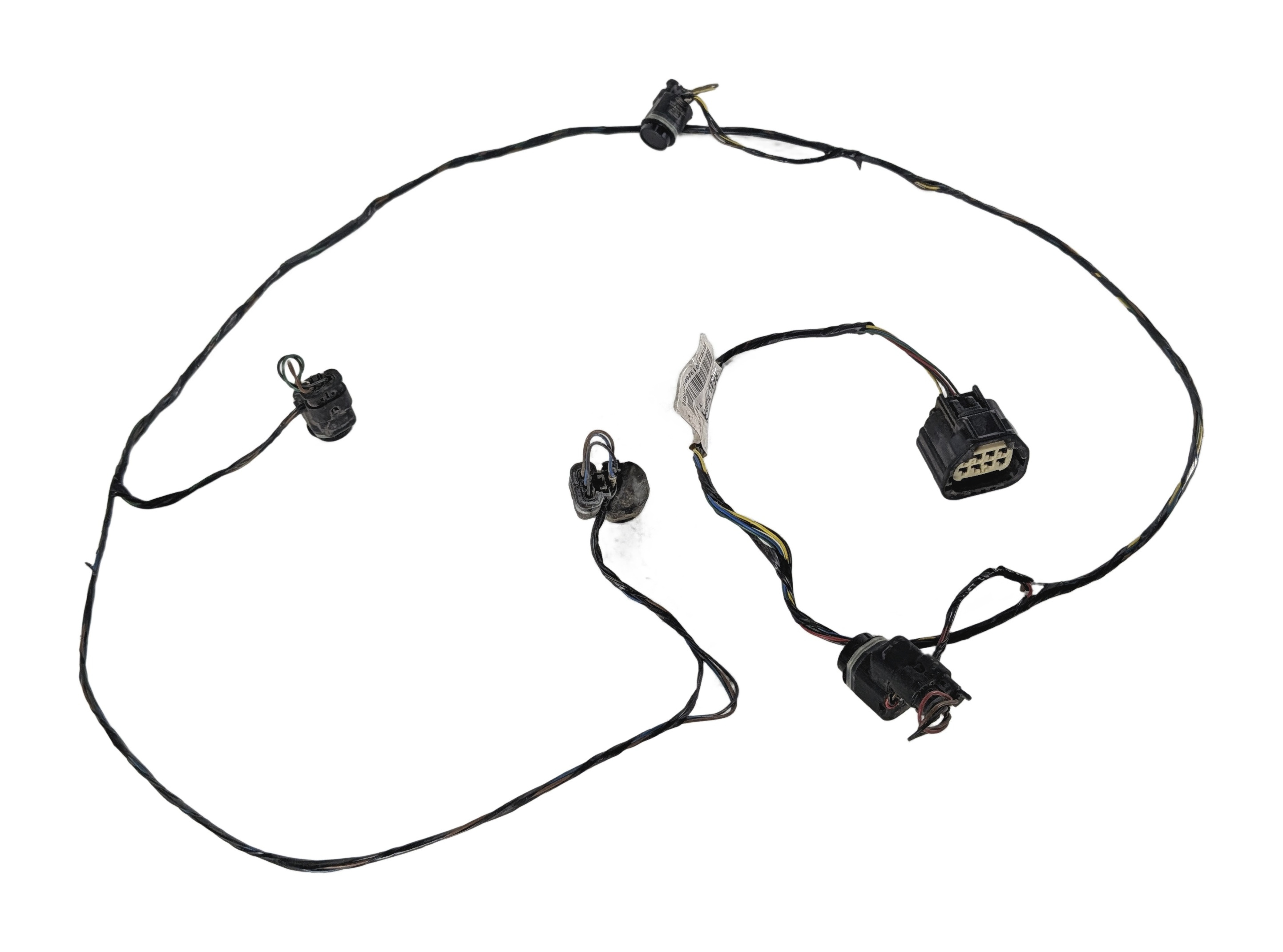 2011 LAND ROVER LR4 L319 REAR PARK ASSIST PDC SENSOR SET/4 w/ HARNESS (Black) — exact item pictured