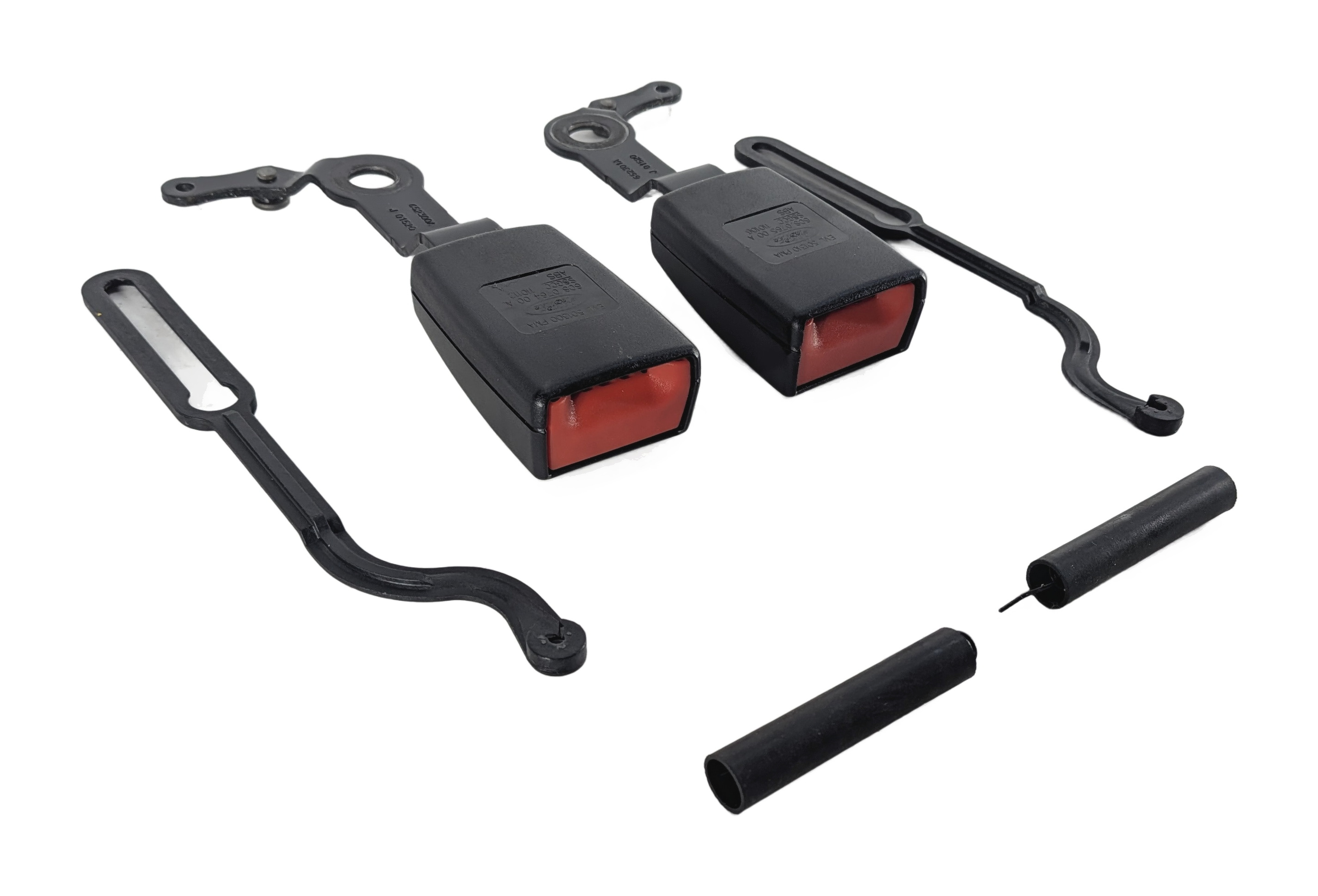 2011 LAND ROVER LR4 (L319) 3RD ROW LEFT & RIGHT SEATBELT BUCKLE SET/2 (Black) — exact item pictured