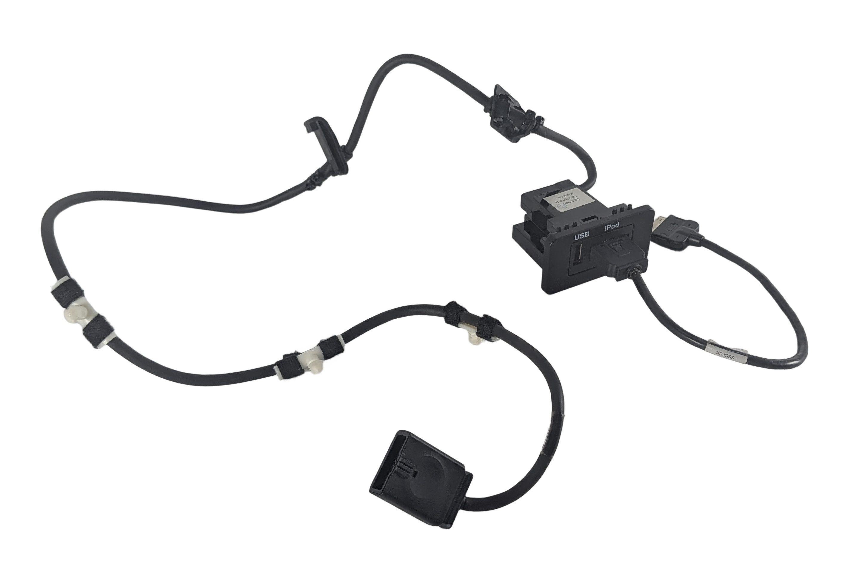 2011 LAND ROVER LR4 (L319) USB IPOD AUX INPUT JACK PORT PANEL w/ CABLE HARNESS — exact item pictured