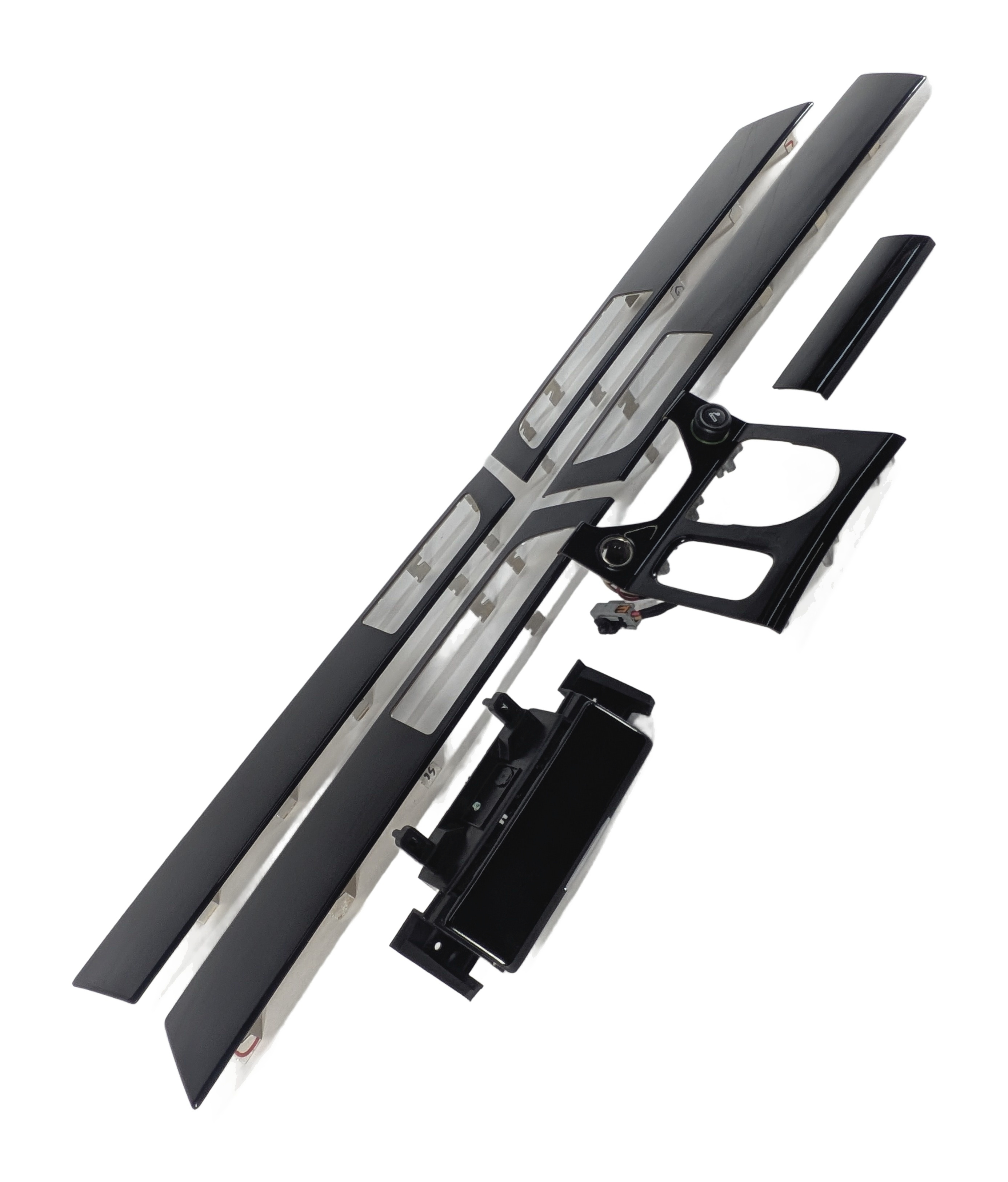 2011 LAND ROVER LR4 (L319) INTERIOR DASH CONSOLE DOOR TRIM SET/7 (Piano Black) — exact item pictured