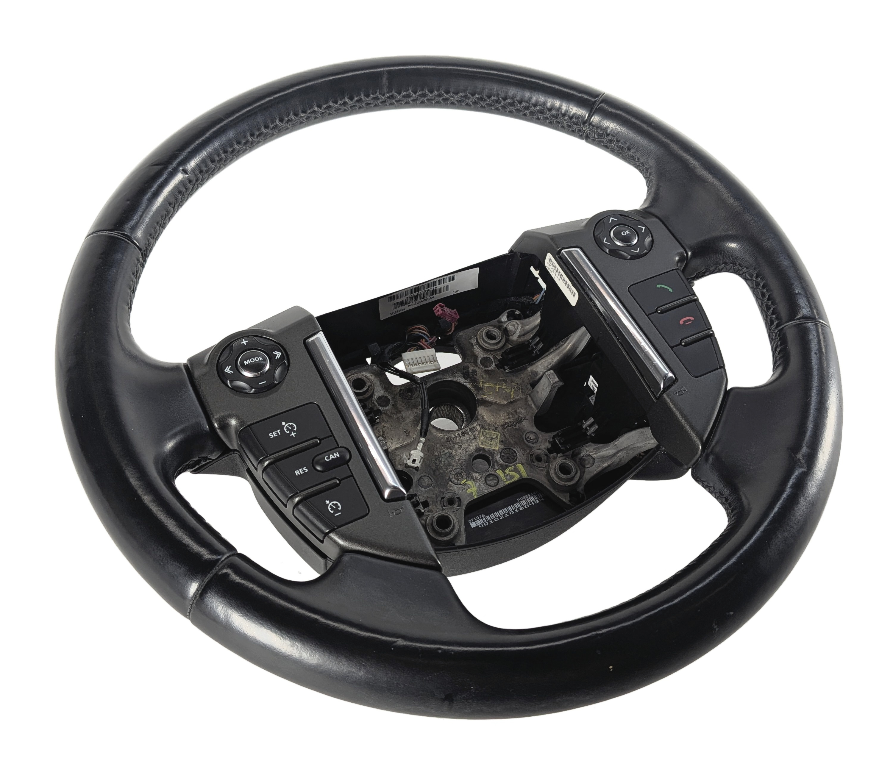 2010-2011 LAND ROVER LR4 (L319) HEATED STEERING WHEEL w/ SWITCH BUTTONS (Black) — exact item pictured