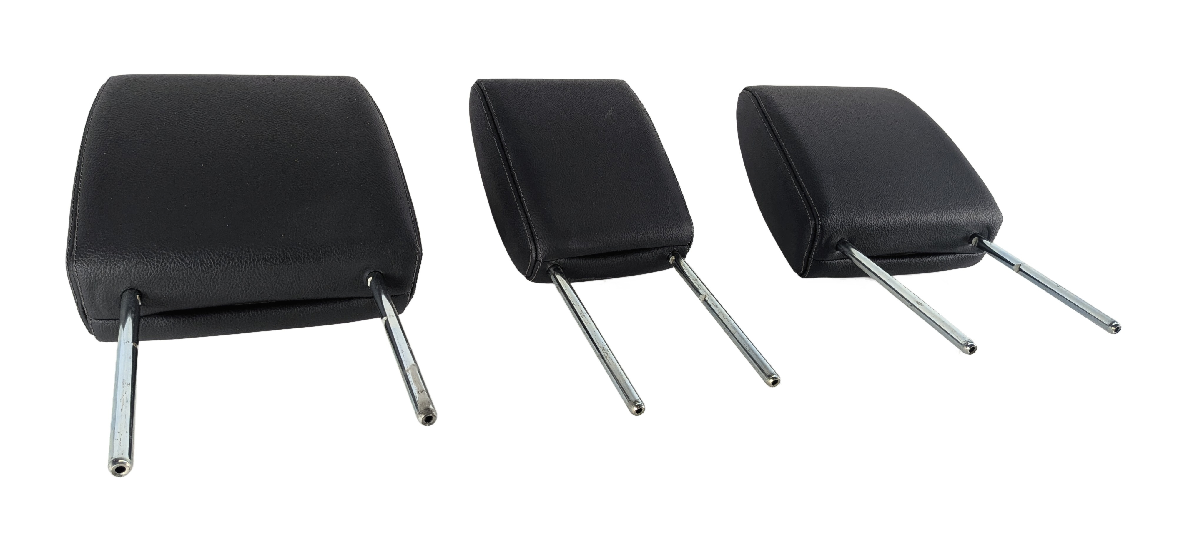 10-16 LAND ROVER LR4 L319 REAR 2ND ROW LEFT/CENTER/RIGHT HEADREST SET/3 (Black) — exact item pictured