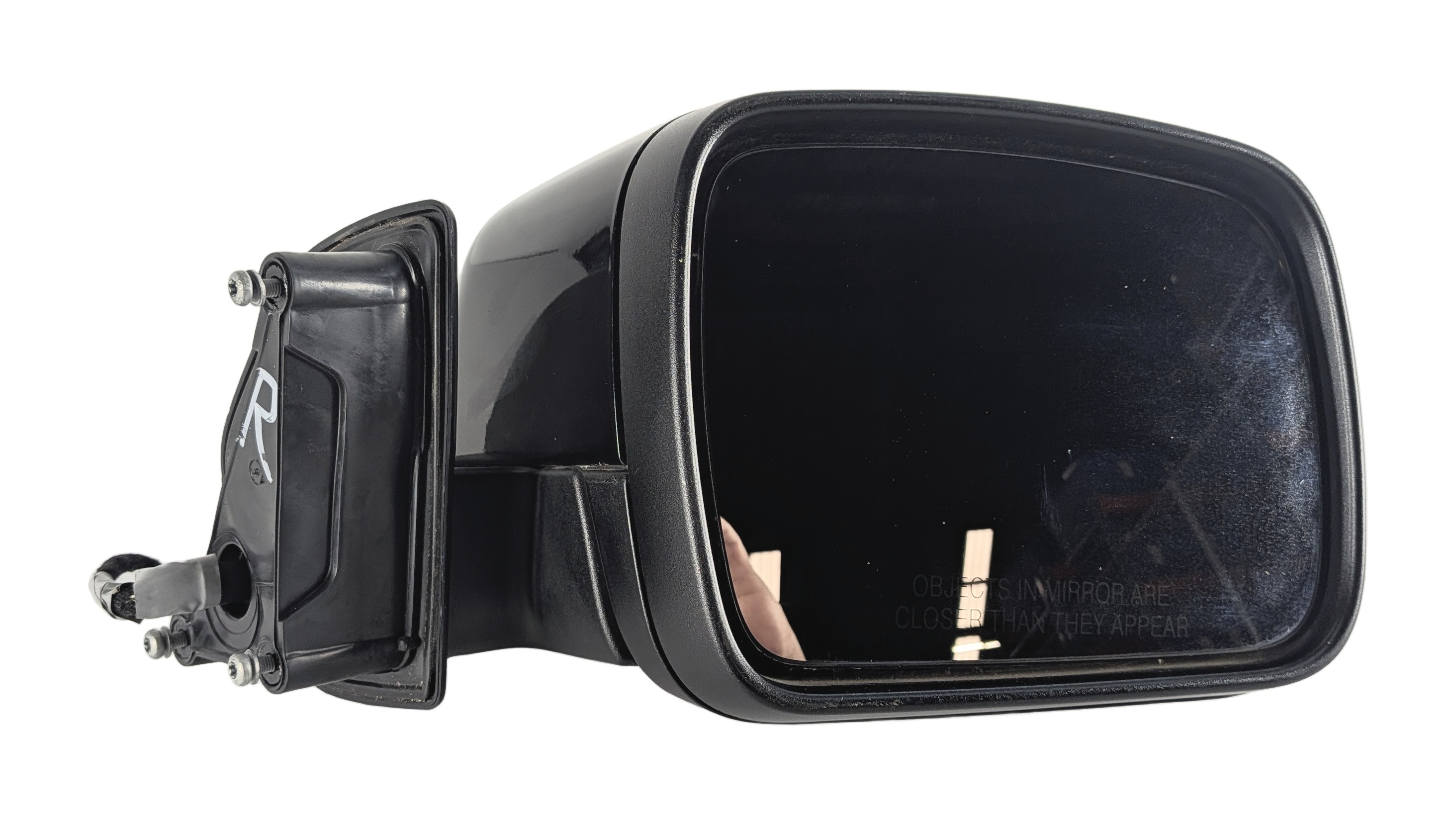 10-13 LAND ROVER LR4 FRONT RIGHT PASSENGER MANUAL FOLD DOOR MIRROR (Black) — exact item pictured