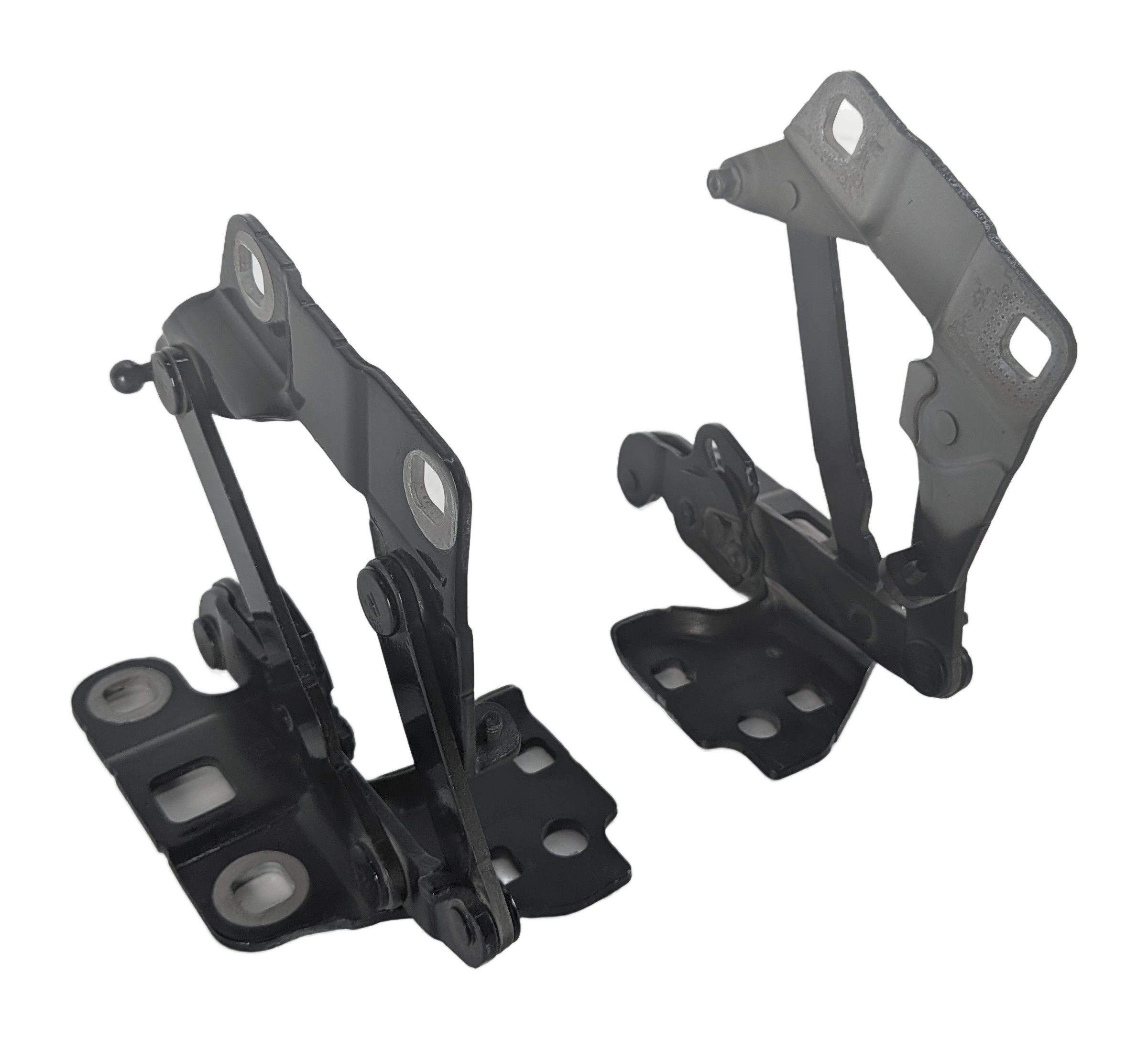 12-19 MERCEDES GL ML (W166 X166) FRONT LEFT & RIGHT HOOD HINGE SET (Black) — exact item pictured
