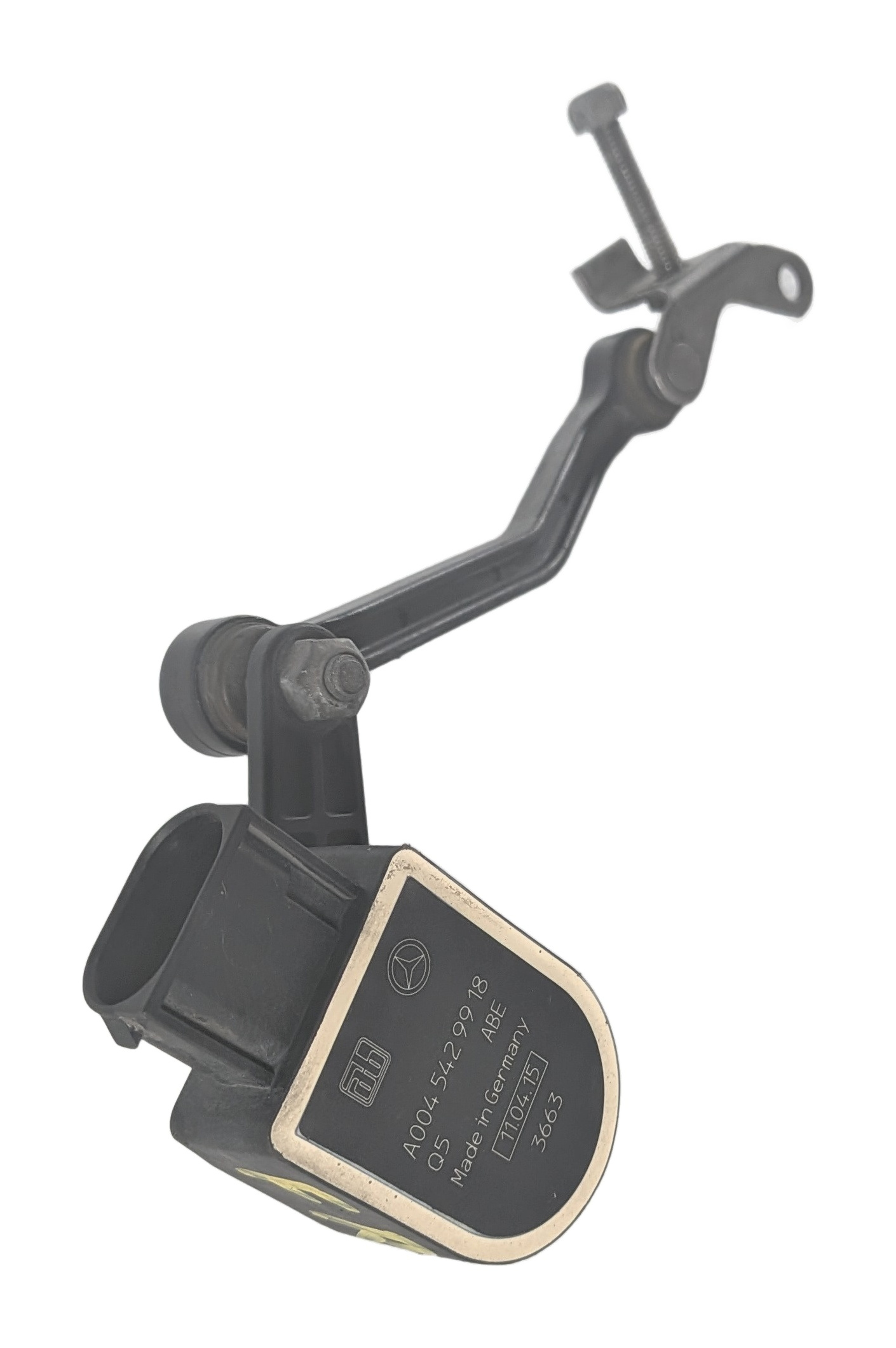 2015 MERCEDES GL450 (X166) FRONT RIGHT AIR SUSPENSION RIDE HEIGHT LEVEL SENSOR — exact item pictured