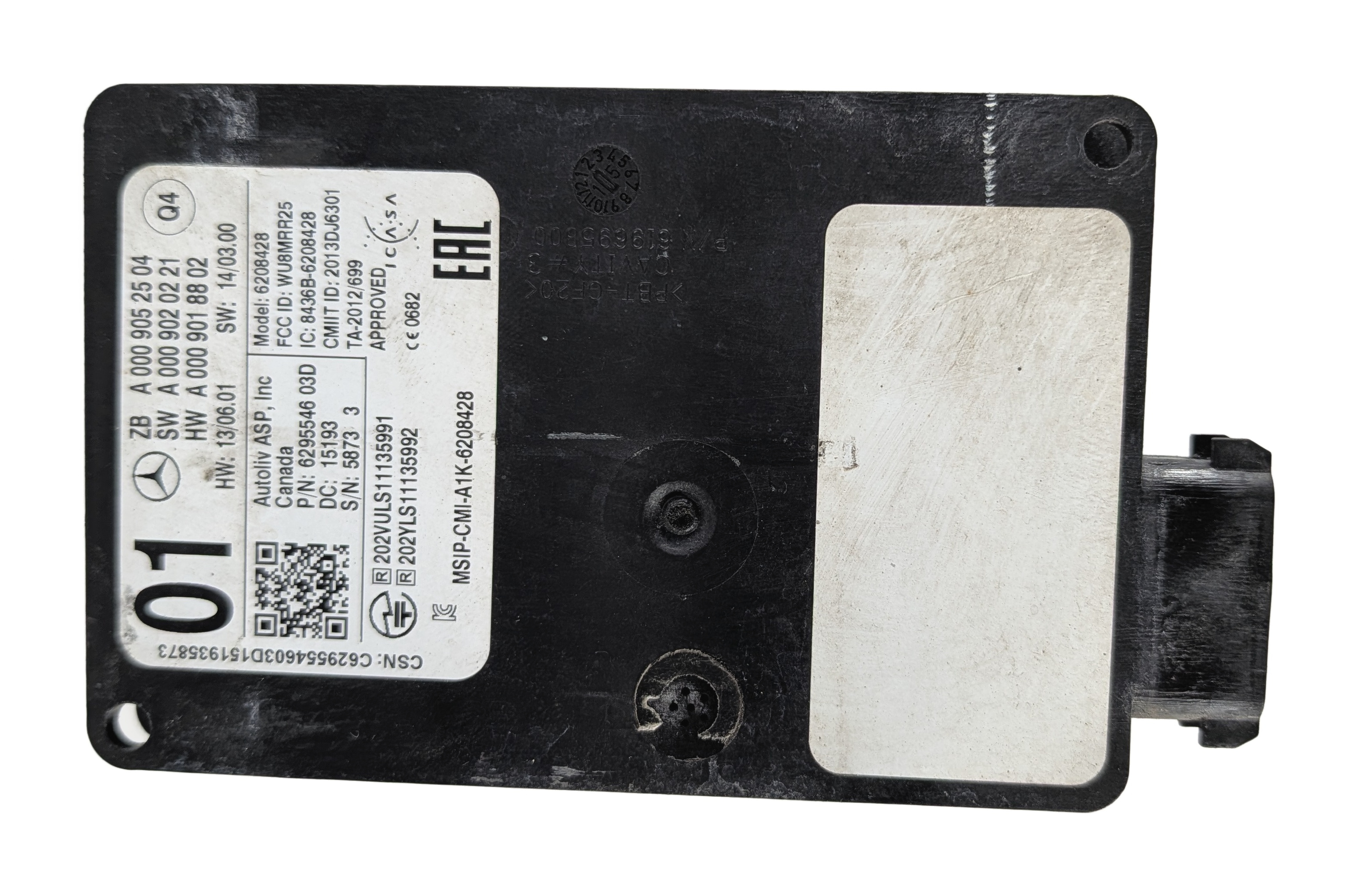 2015 MERCEDES GL450 (X166) REAR LEFT BLIND SPOT ASSIST RADAR SENSOR MODULE — exact item pictured