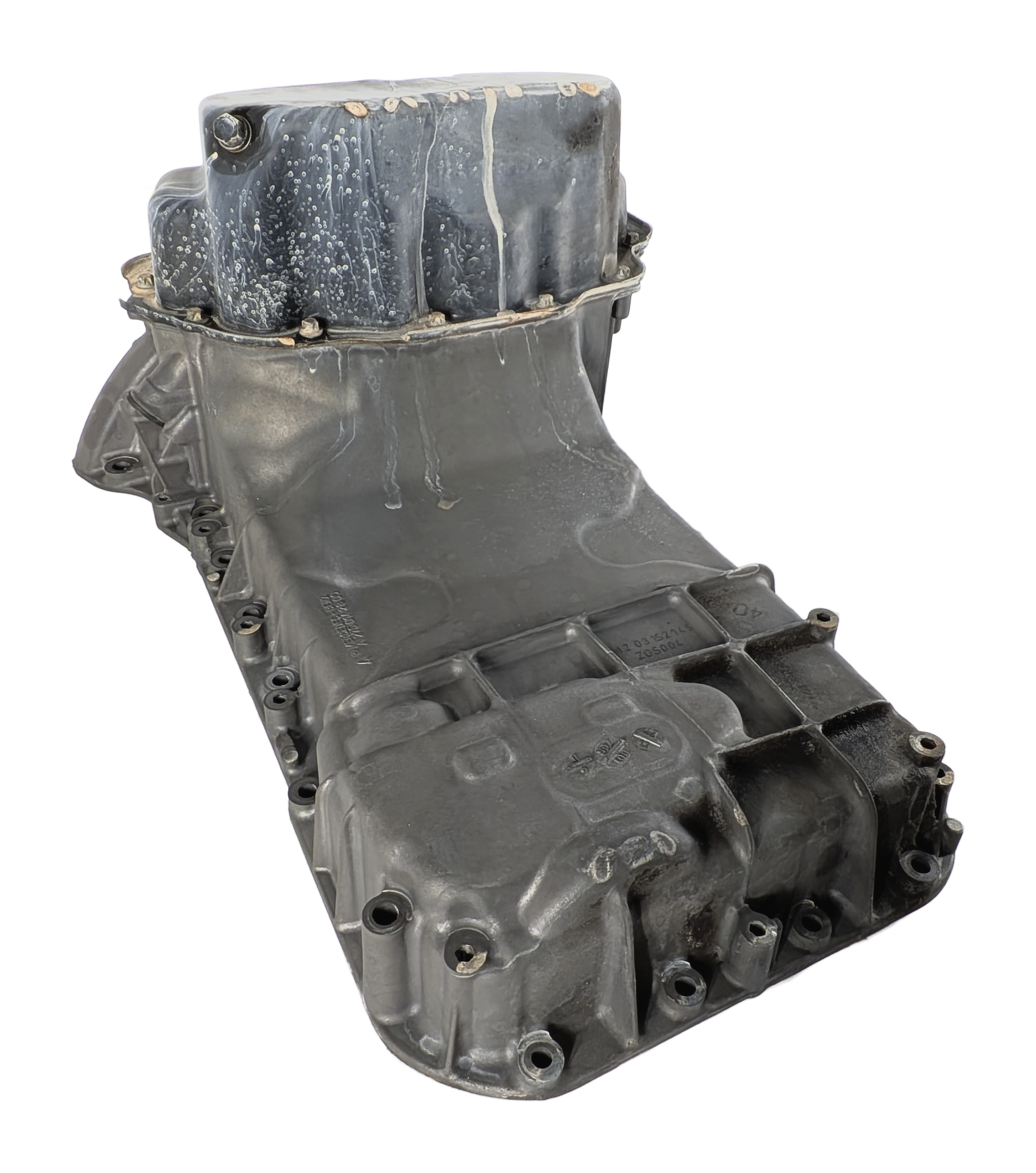 2015 MERCEDES GL450 (X166) 3.0L (276.821) ENGINE UPPER/LOWER OIL PAN SUMP SET/2 — exact item pictured