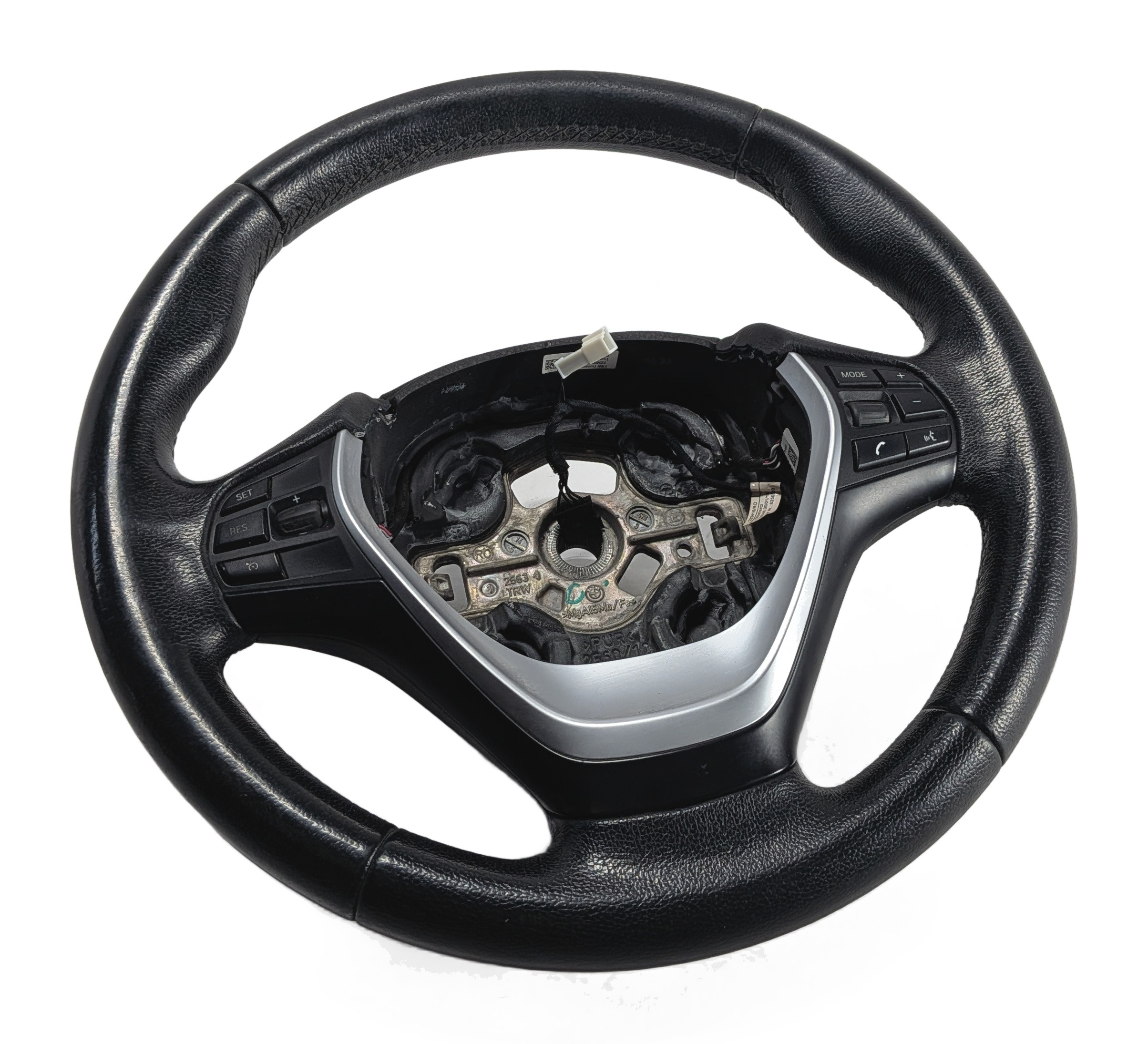 12-18 BMW 2 3 4 SERIES (F22 F30 F32) SPORT MULTIFUNCTION STEERING WHEEL (Black) — exact item pictured