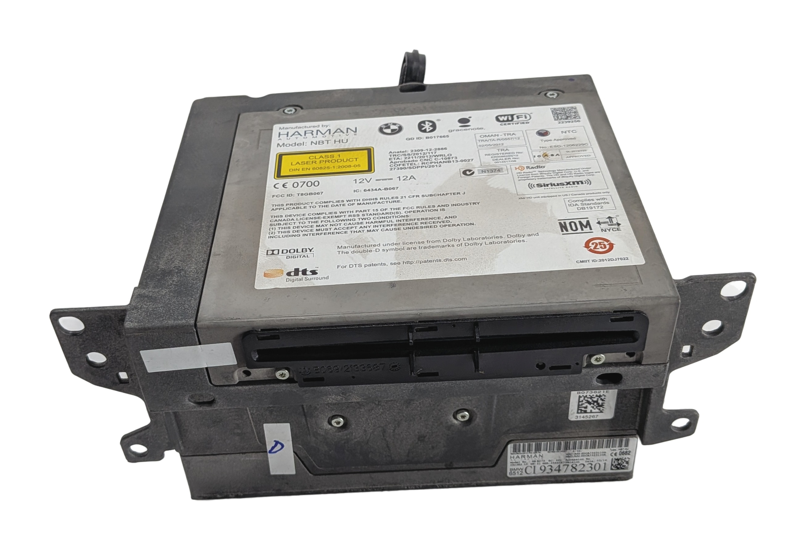 14-17 BMW 2 3 4 5 6 7 X3 X5 X6 (F10 F15 F30) NBT NAVIGATION HEAD UNIT w/SIRIUS — exact item pictured