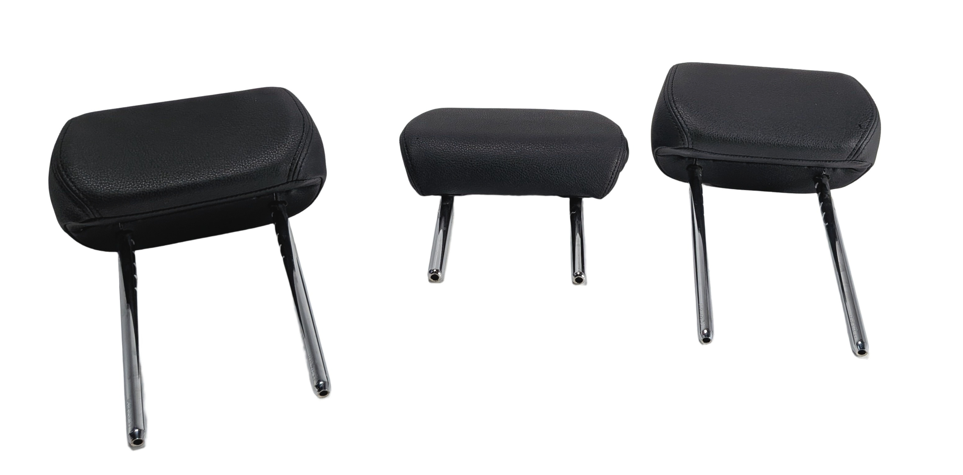 2014 BMW 328D (F30) REAR LEFT/CENTER/RIGHT SEAT HEAD REST SET/3 (Black) — exact item pictured