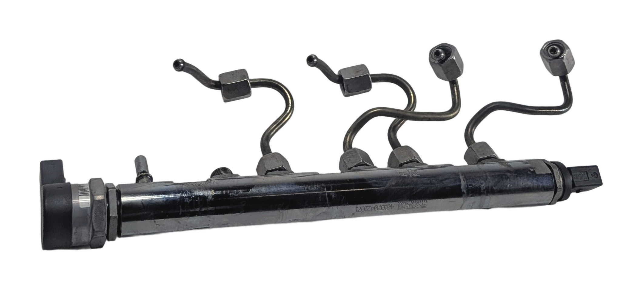 14-18 BMW 328D X3 (F30 F25) 2.0L N47T DIESEL FUEL RAIL w/ LINES PRESSURE SENSOR — exact item pictured