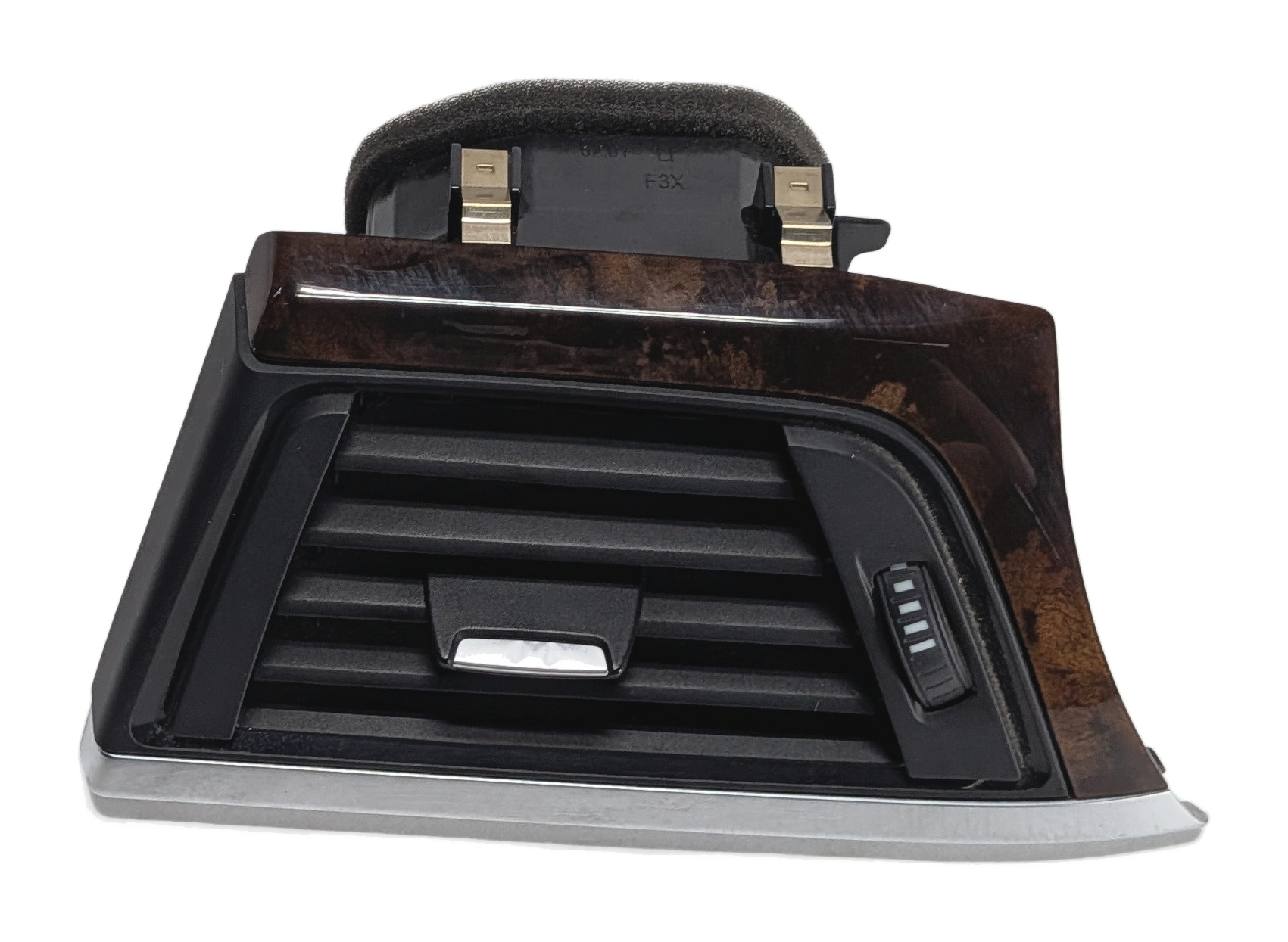 2014 BMW 328XID SEDAN F30 FRONT LEFT DASH AIR AC VENT (Black) w/ TRIM (Walnut) — exact item pictured
