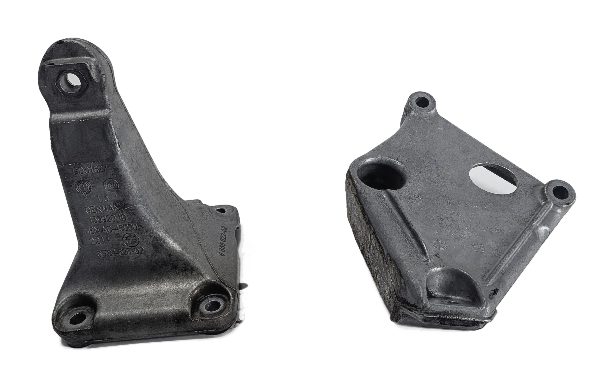 2014 BMW 328XID SEDAN (F30) 2.0L N47 ENGINE LEFT/RIGHT MOTOR MOUNT BRACKET SET/2 — exact item pictured